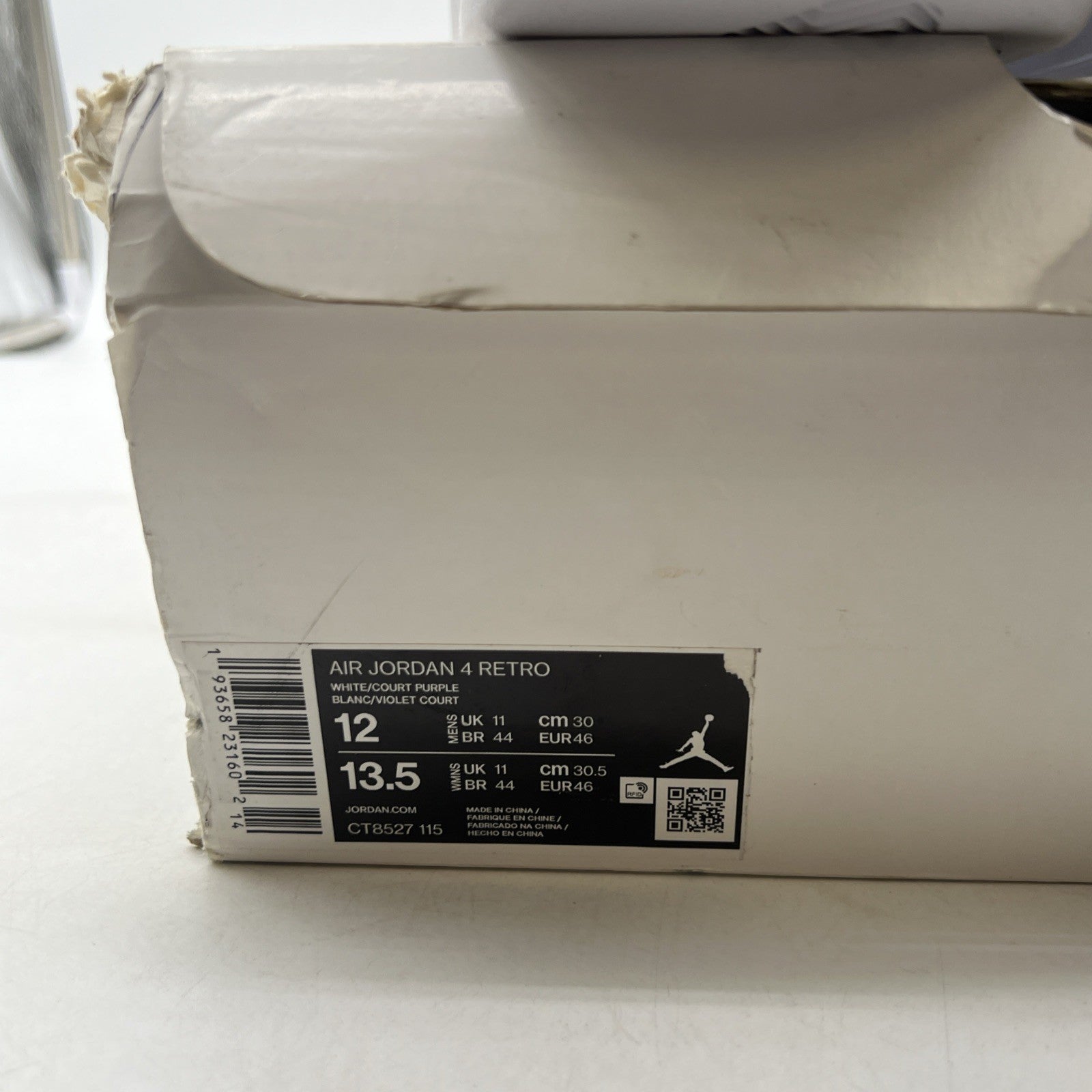 Size 12 - Air Jordan 4 Retro Mid Purple Metallic (CT8527-115)