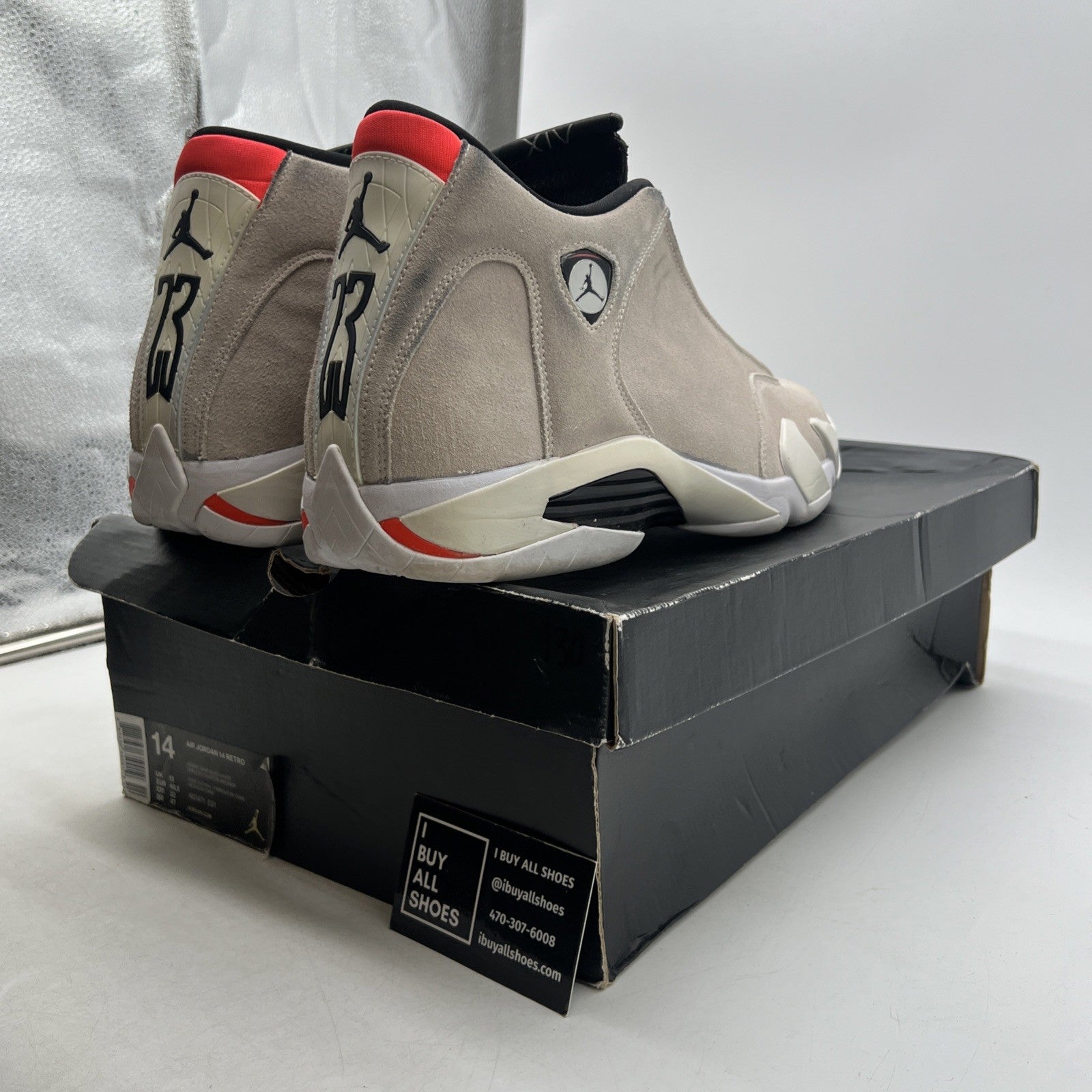 Size 14 - Air Jordan 14 Retro Desert Sand (487471-021)