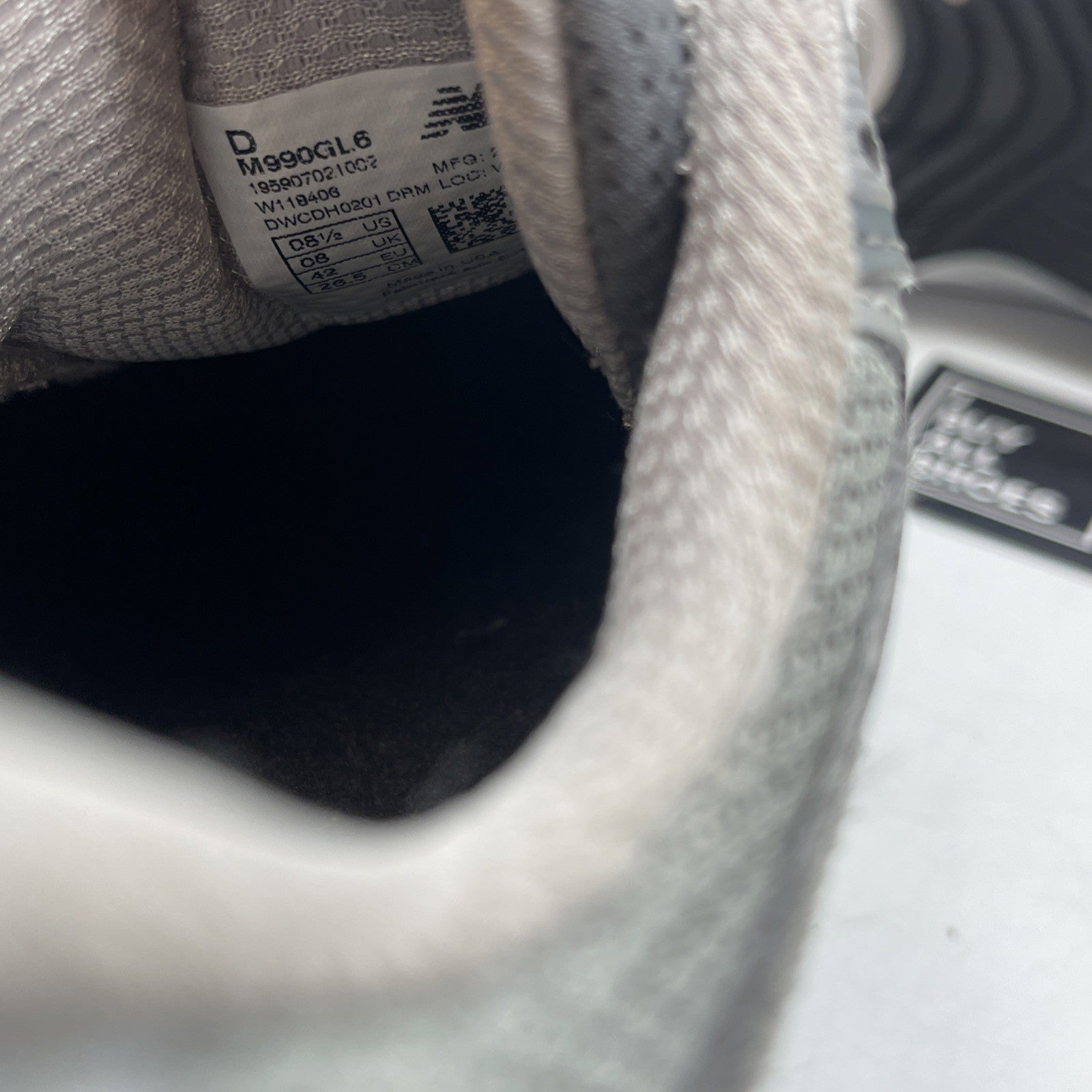 Size 8.5 - New Balance 990v6 Made in USA Castlerock Grey Suede (M990GL6)