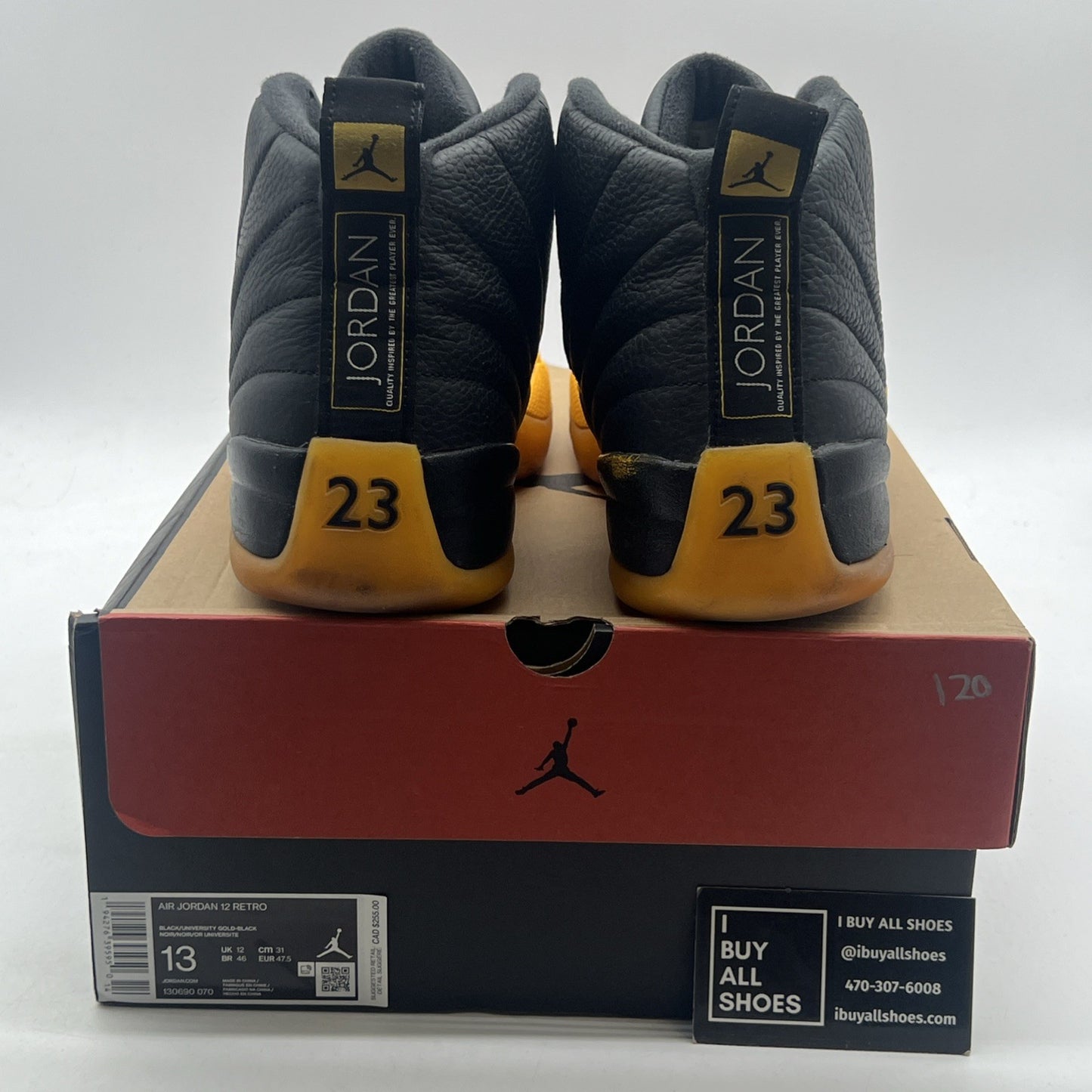 Size 13 - Air Jordan 12 Retro University Gold 2020 (130690-070)