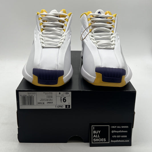 Size 9.5 - ADIDAS Crazy 1 Kobe Bryant Sneakers Lakers (GY9847)