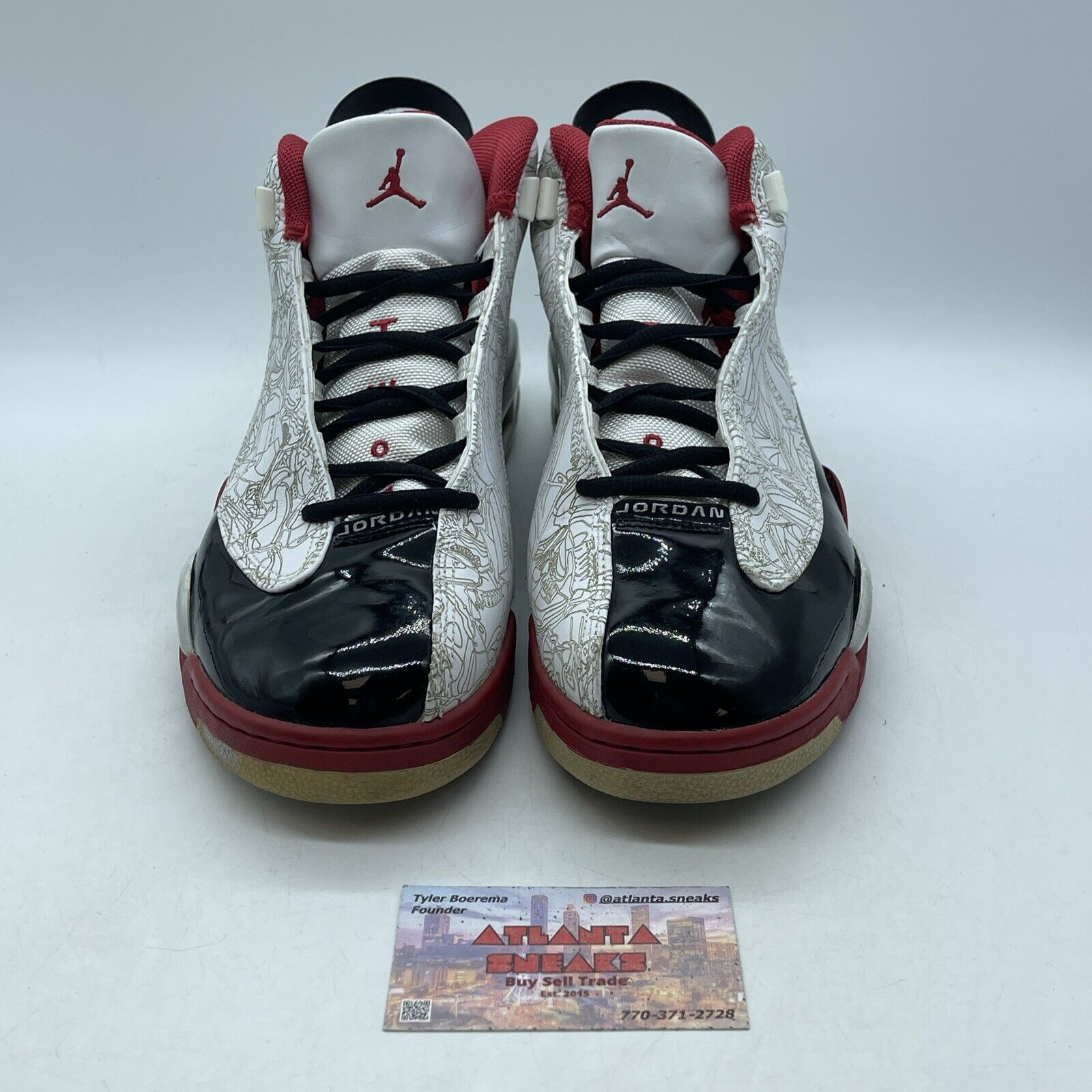 Size 11 - Jordan Dub Zero 2005 Varsity Red White Black Leather (311046-103)