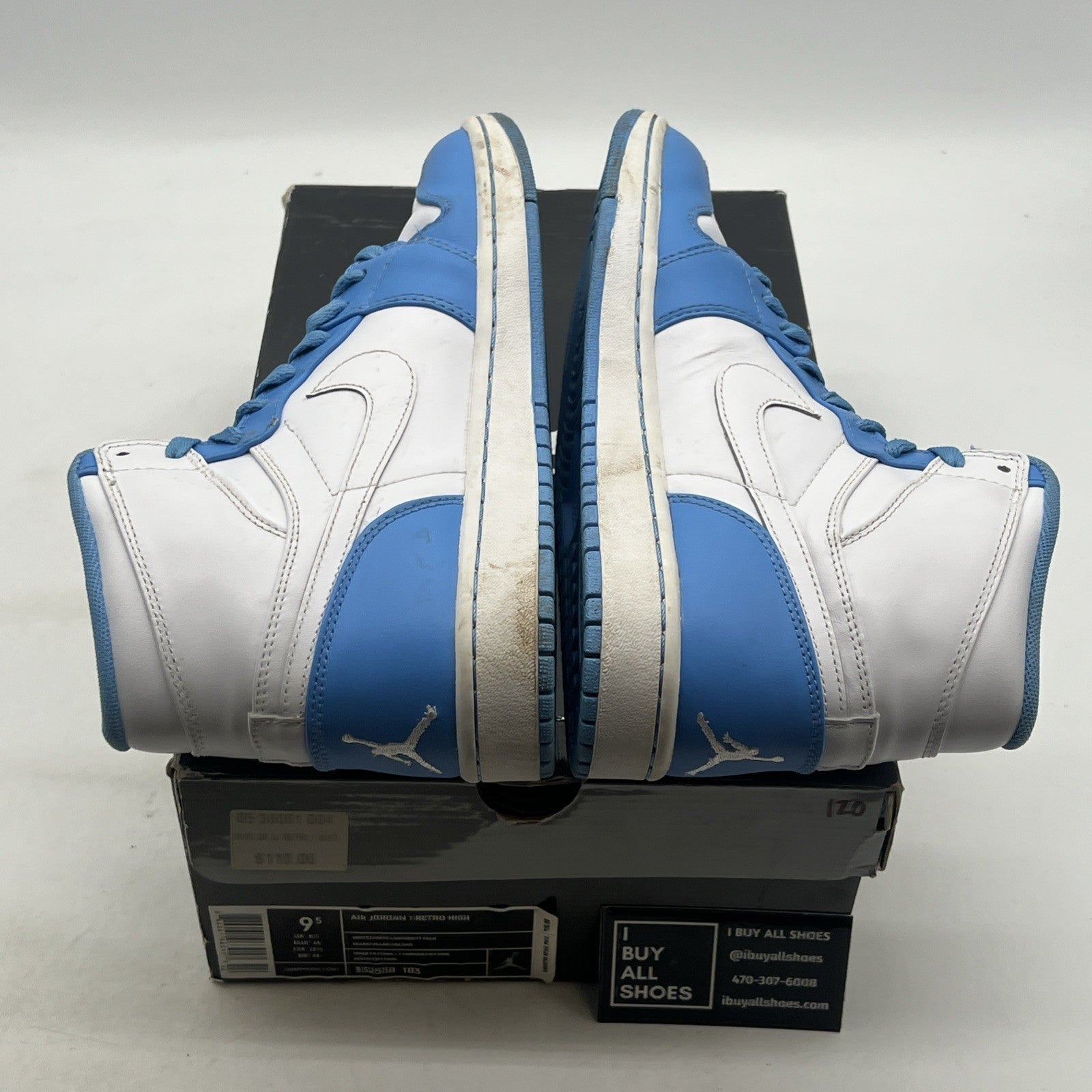 Size 9.5 - Air Jordan 1 Retro High North Carolina (332550-103)
