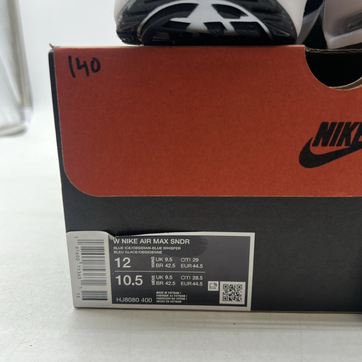 Size 12 - Nike Air Sunder Max Blue Ice W (HJ8080-400)