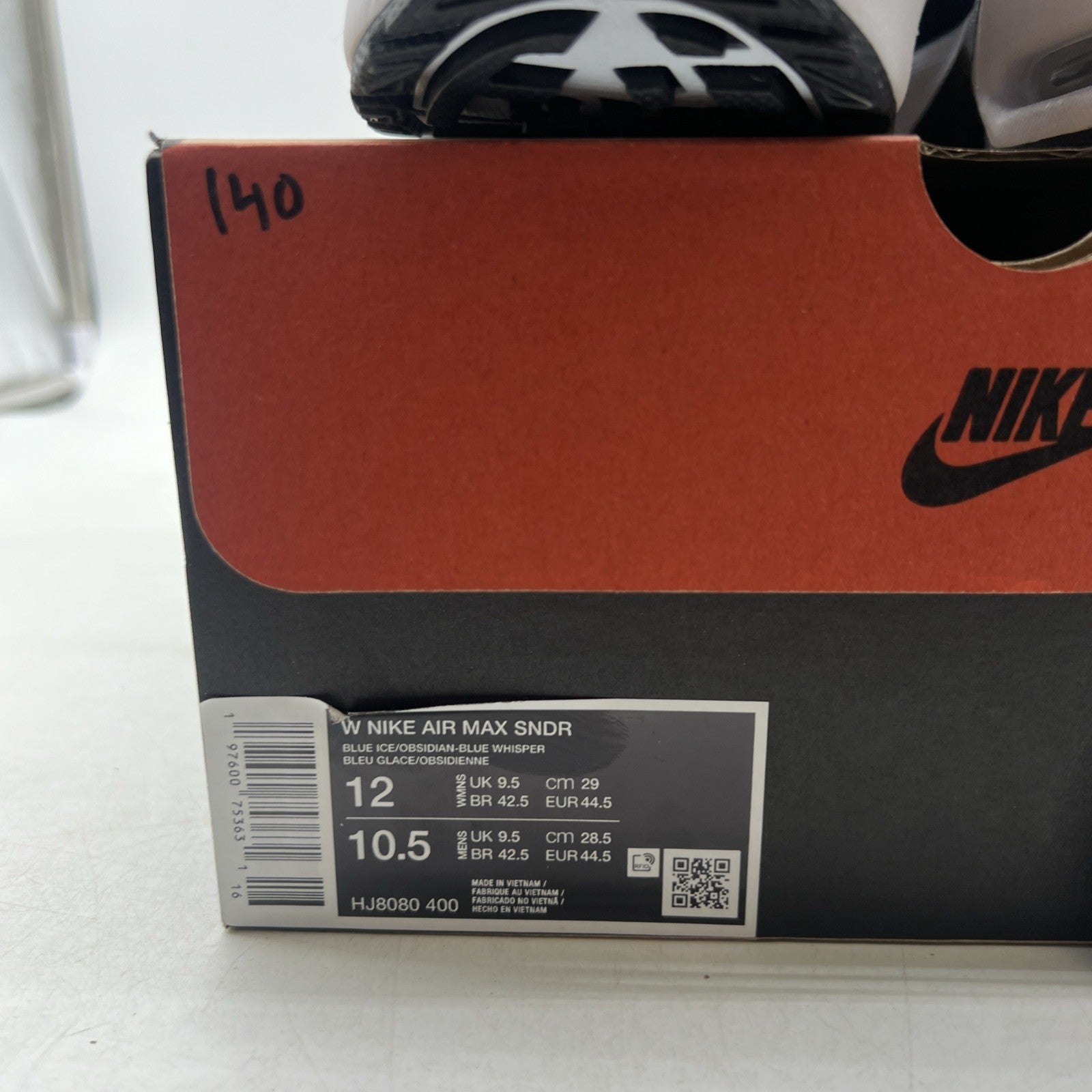 Size 12 - Nike Air Sunder Max Blue Ice W (HJ8080-400)