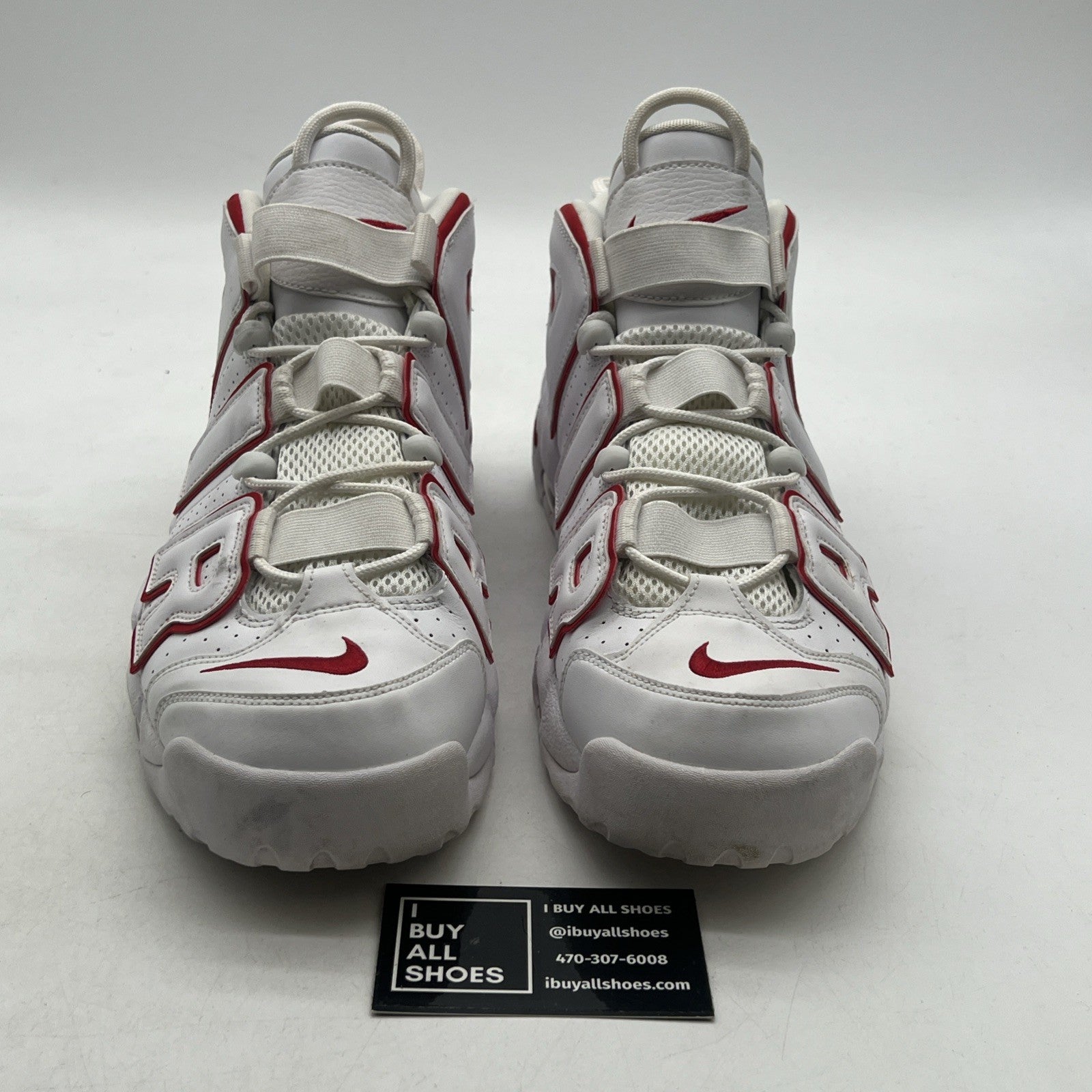 Size 12 - Nike Air More Uptempo White Varsity Red 2018 (921948-102)