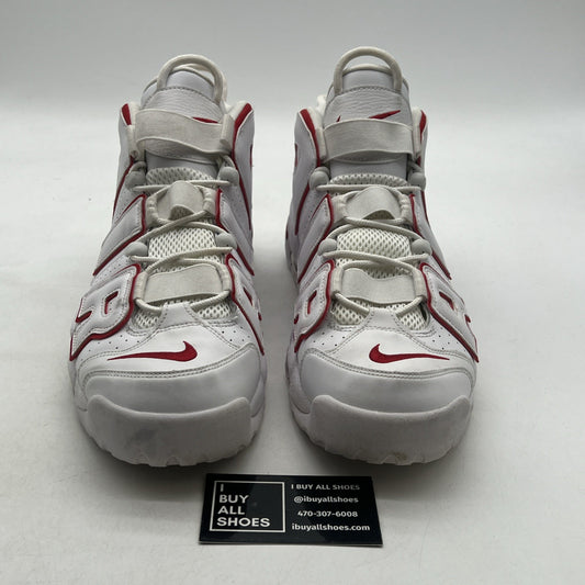 Size 12 - Nike Air More Uptempo White Varsity Red 2018 (921948-102)