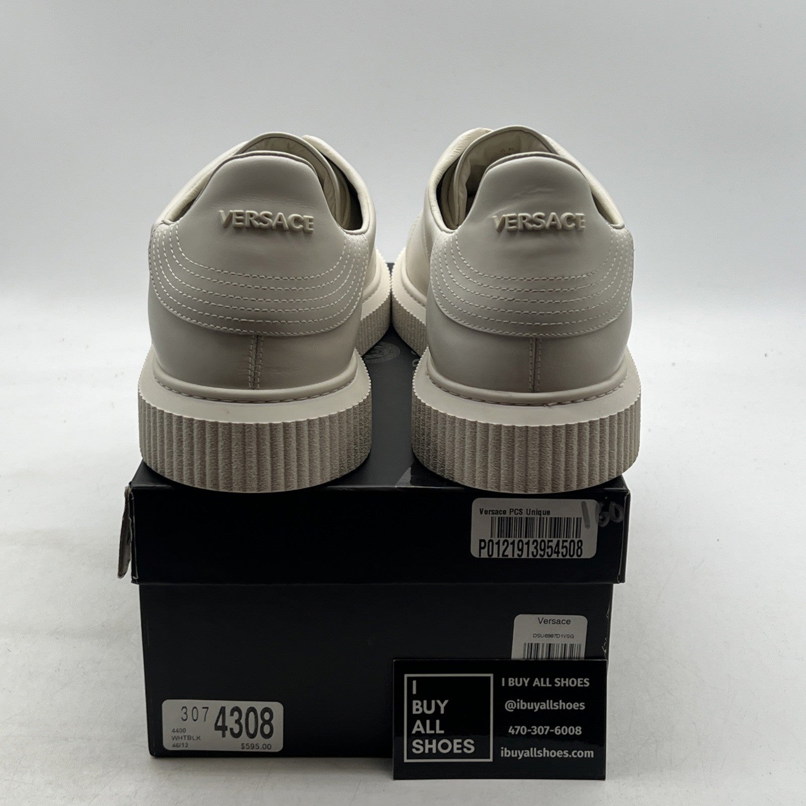 Size 46 - Versace Off White 3d Medusa Head Sneakers