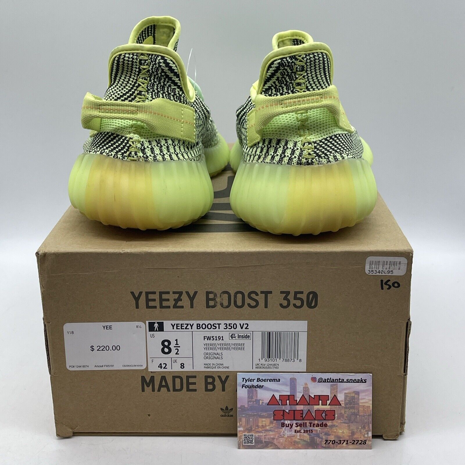 Size 8.5 - adidas Yeezy Boost 350 V2 Yeezreel Non-Reflective (FW5191)