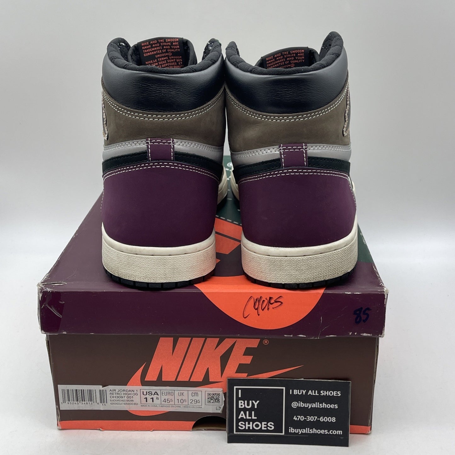 Size 11.5 - Air Jordan 1 High OG Crafted 2021 (DH3097-001)