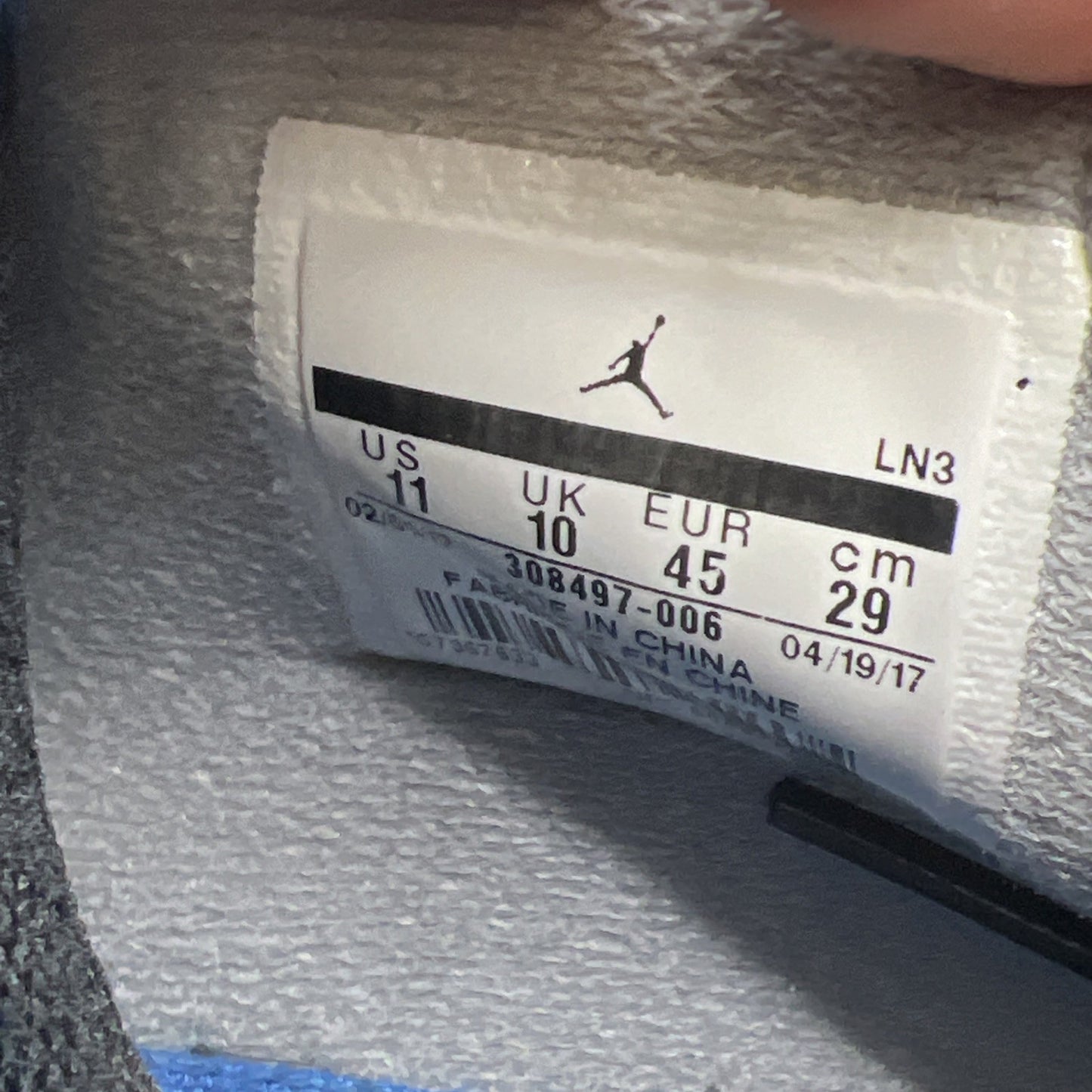 Size 11 - Air Jordan 4 Retro Motorsports Alternate 2017 (308497-006)