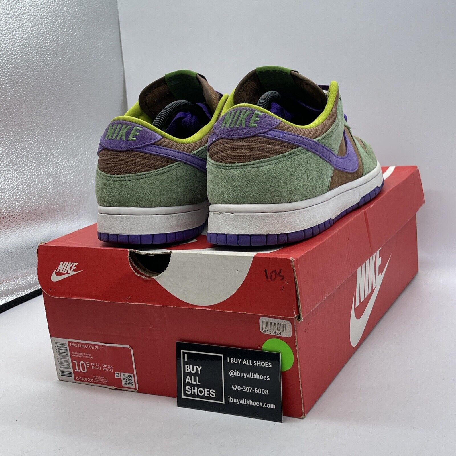 Size 10.5 - Nike Dunk SP Retro 2020 Low Veneer Brown Suede (DA1469-200)