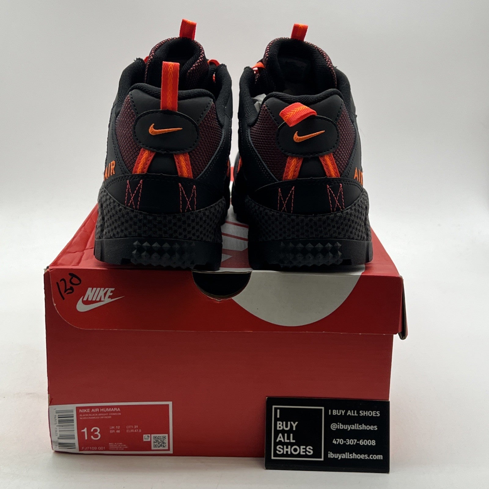 Size 13 - Air Humara 'Black Bright Crimson' (FJ7109-001)
