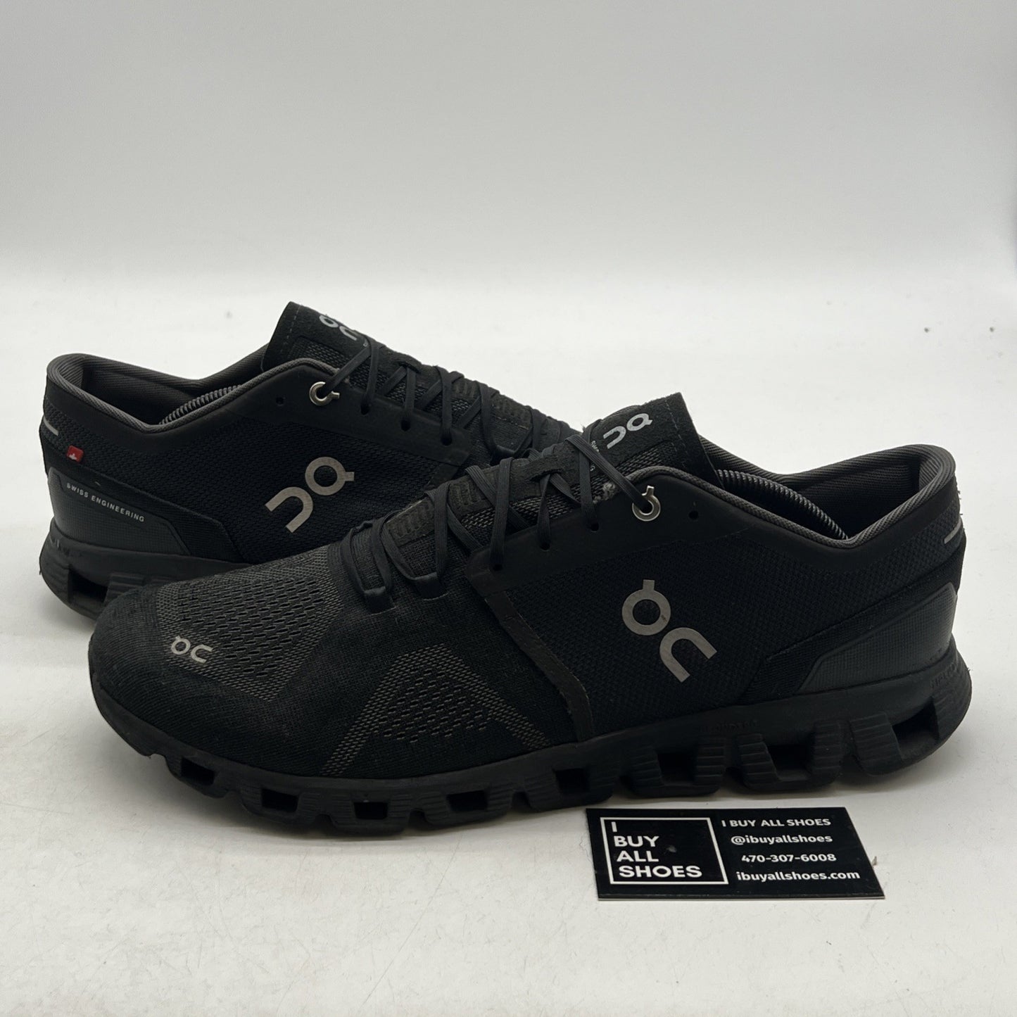 Size 12 - On Cloud X Black Running Shoes