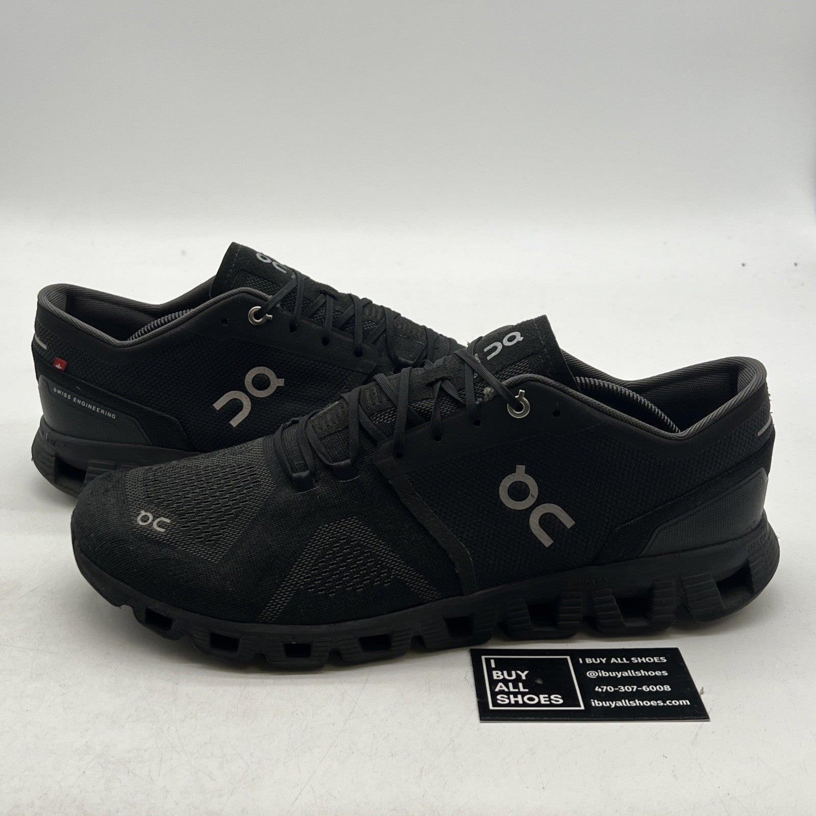 Size 12 - On Cloud X Black Running Shoes