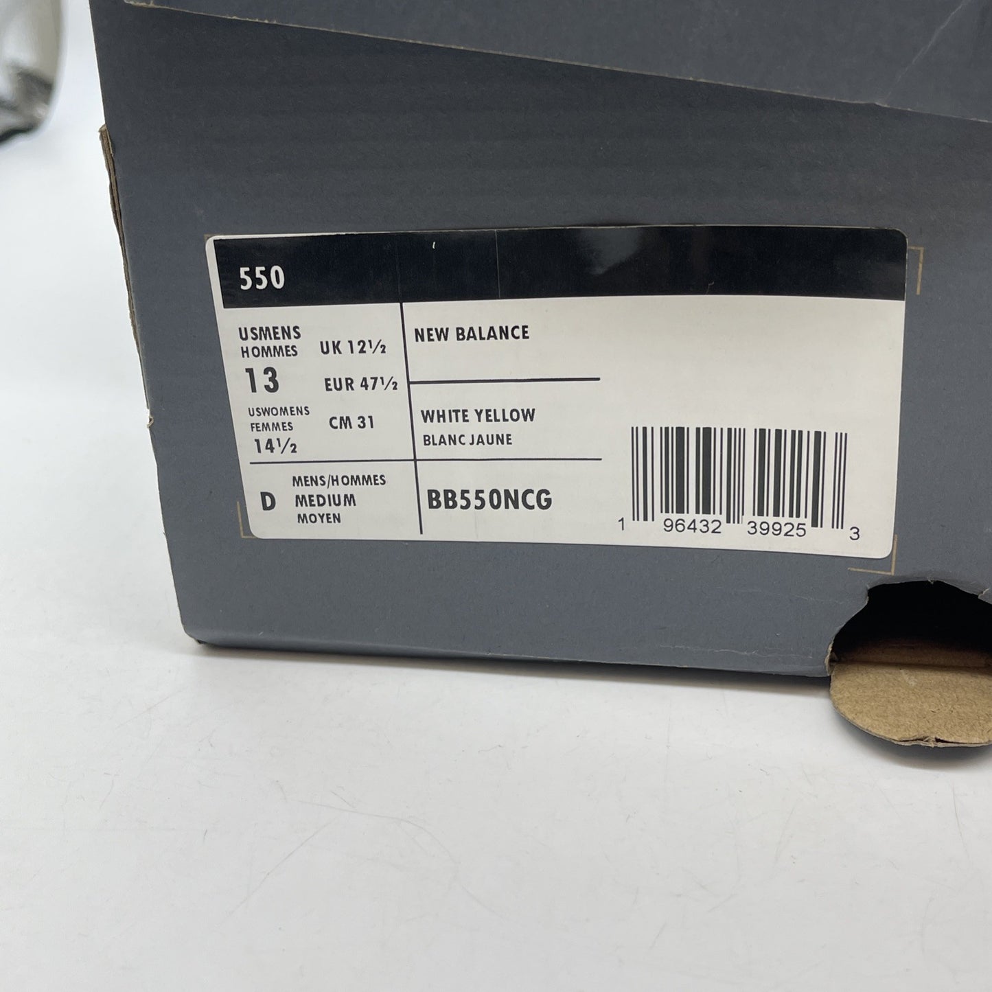 Size 13 - New Balance 550 Honeycomb Heritage Blue White Leather (BB550NCG)