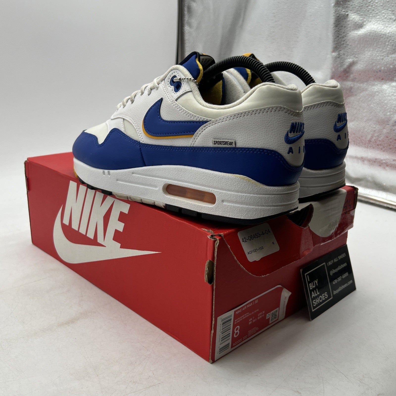 Size 8 - Nike Air Max 1 SE Windbreaker (AO1021-102)