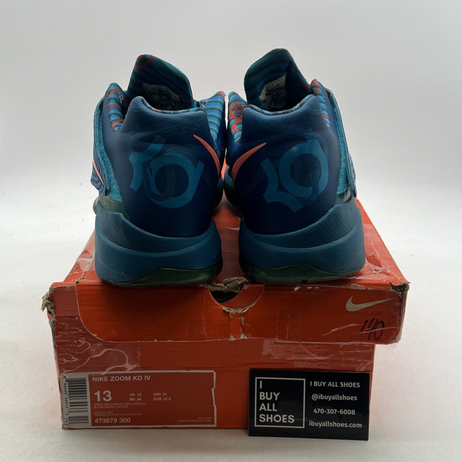 Size 13 - Nike Zoom KD 4 Year of The Dragon (473679-300)