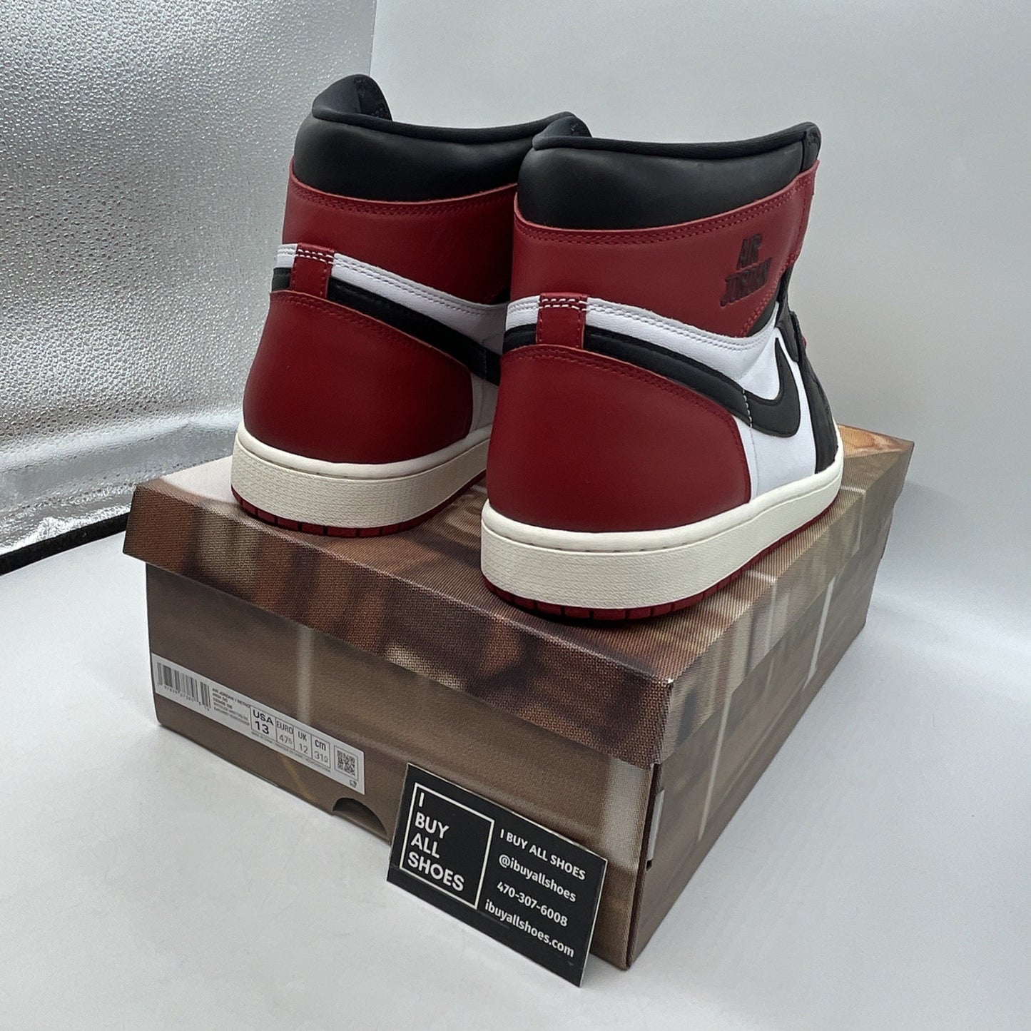 Size 13 - Air Jordan 1 Retro OG High Black Toe Reimagined (DZ5485-106)