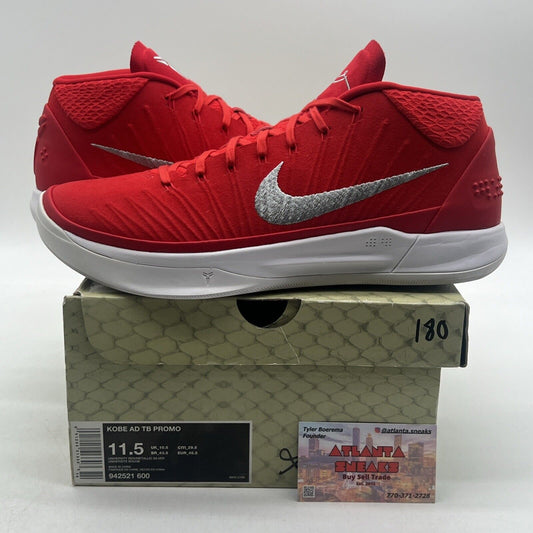 Size 11.5 - Nike Kobe A.D. Mid Red White (942521-600)