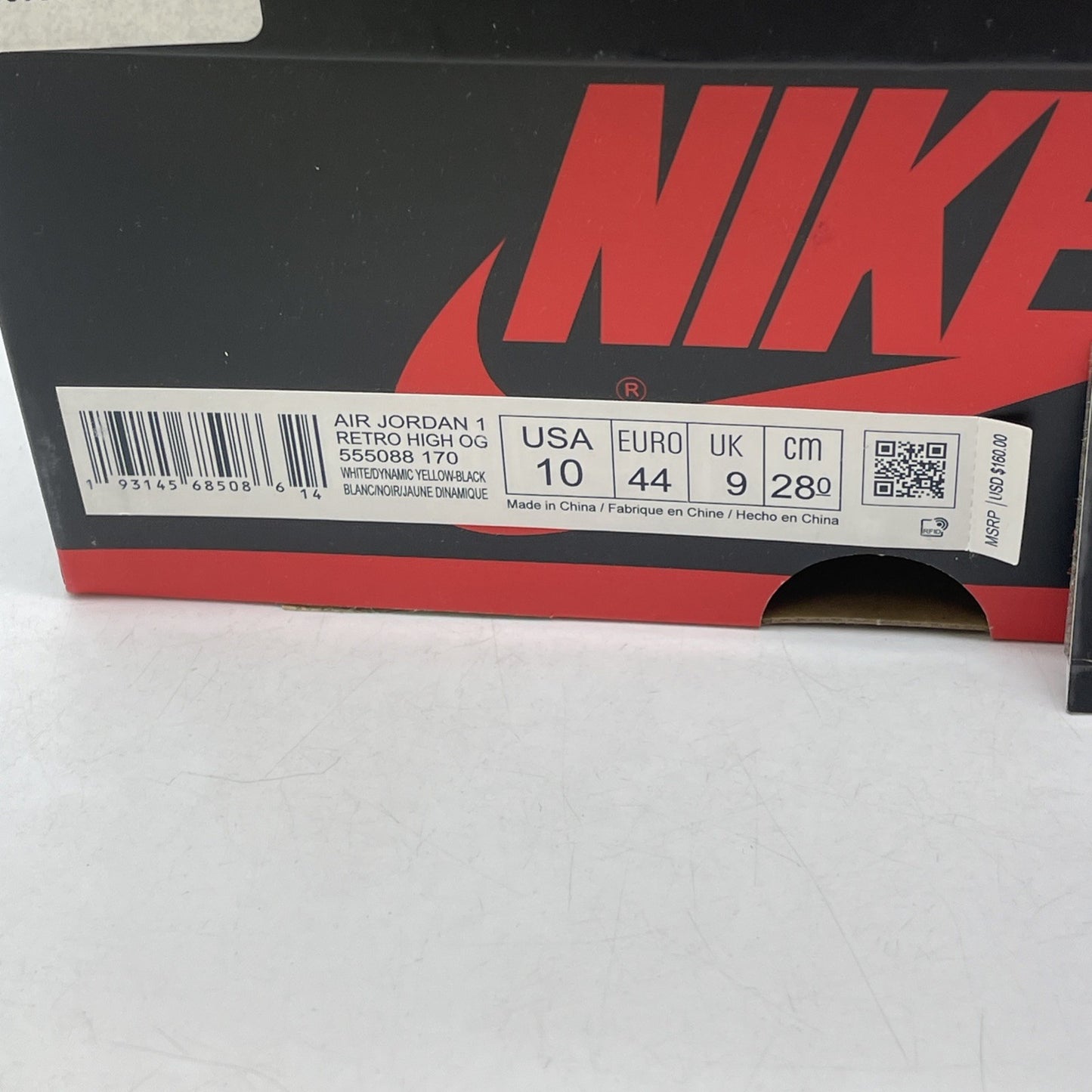 Size 10 - Air Jordan 1 Retro OG High First Class Flight (555088-170)