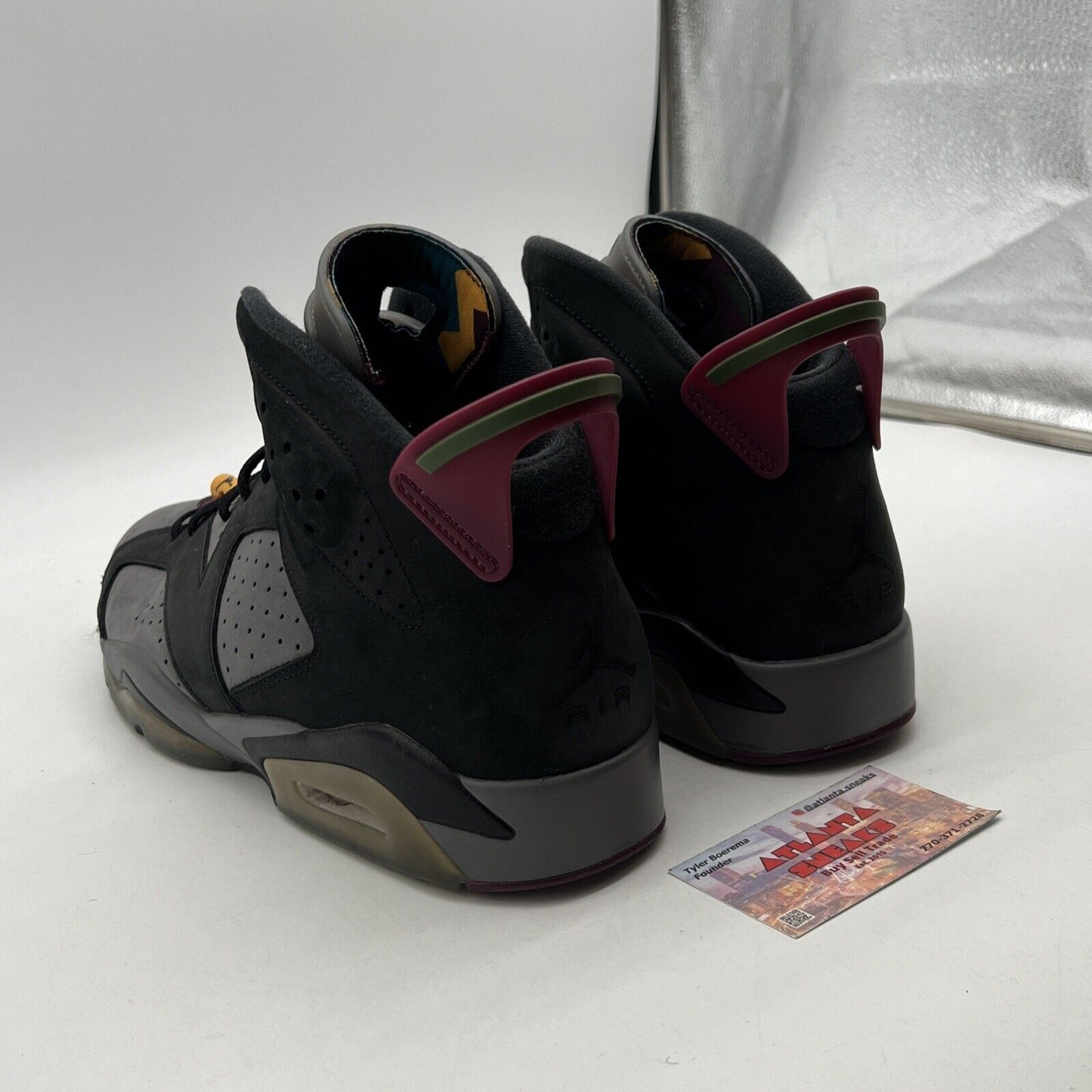 Size 13 - Jordan 6 Bordeaux Black Grey Maroon Yellow Suede (CT8529-063)