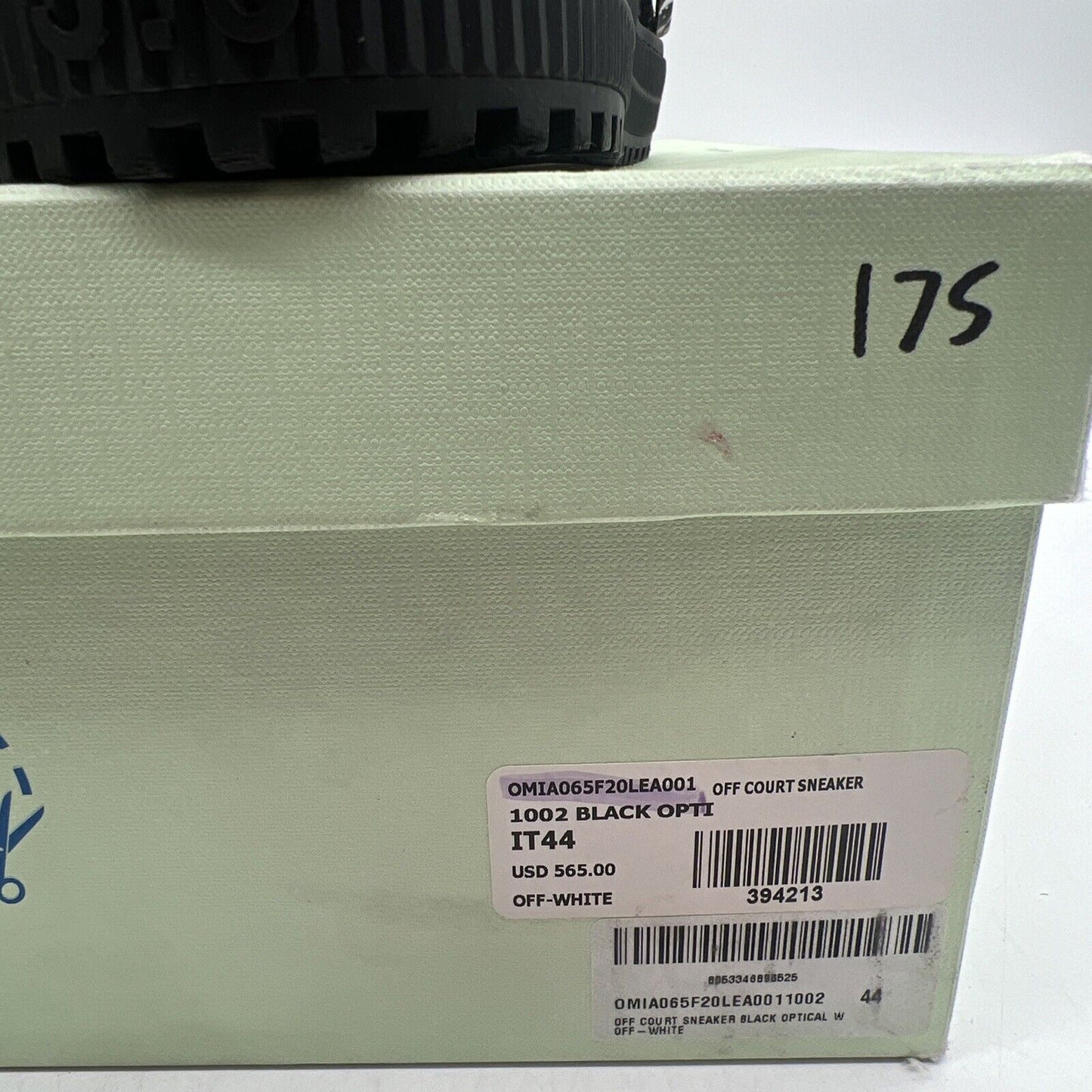 Size 11 - Off-White Off Court High Black Optical White (OMIA065F20LEA001)