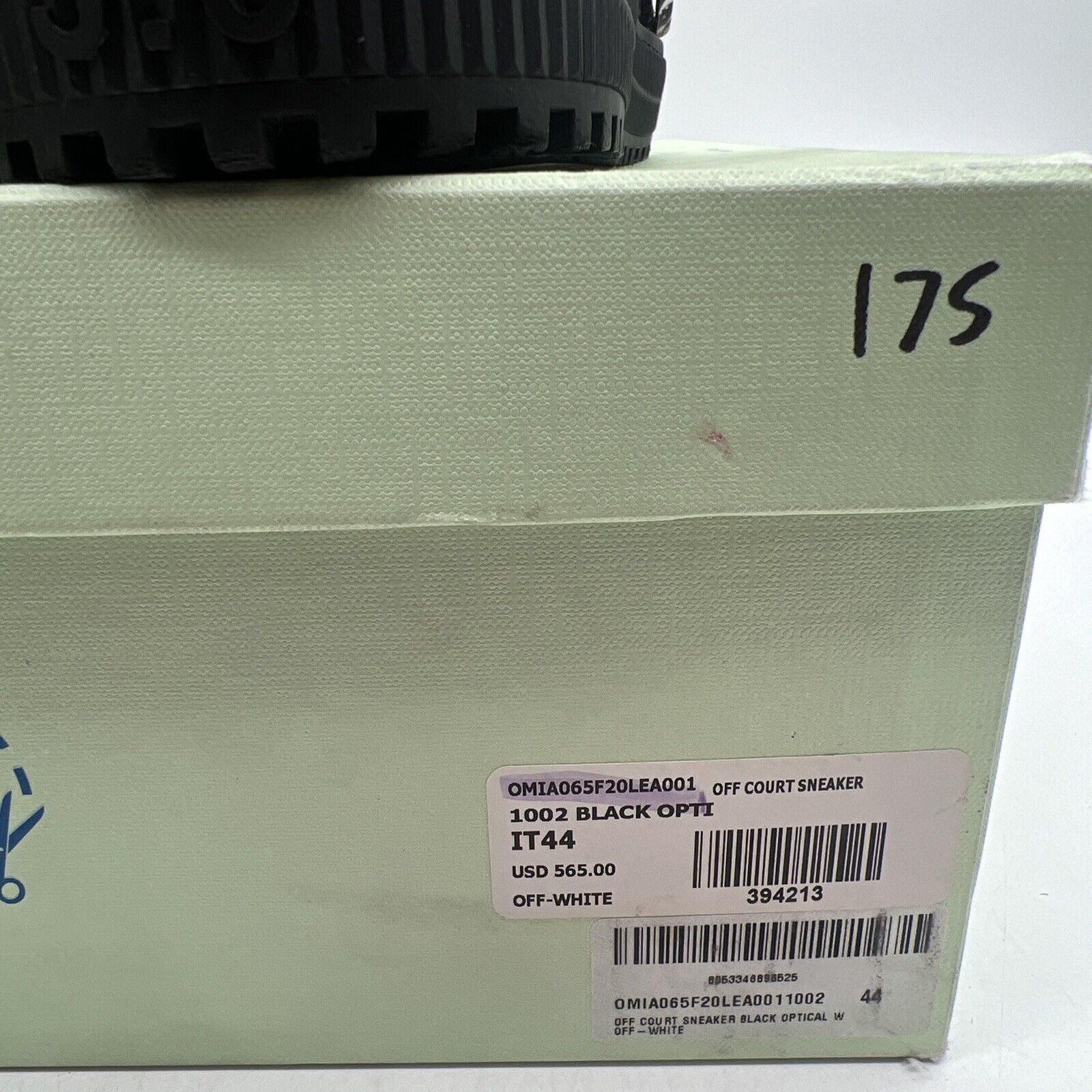 Size 11 - Off-White Off Court High Black Optical White (OMIA065F20LEA001)
