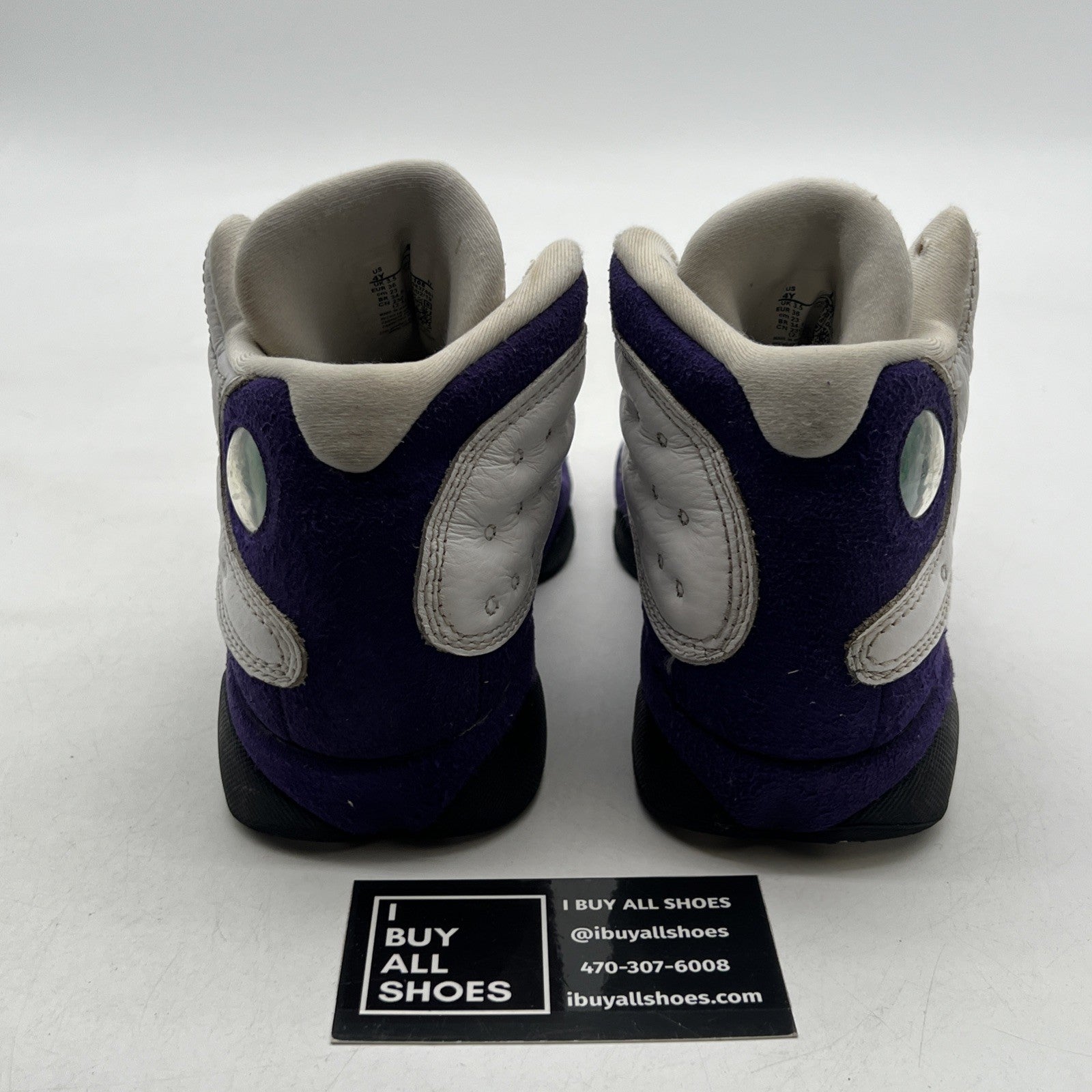 Size 4Y - Air Jordan 13 Retro Mid Lakers (884129-105)