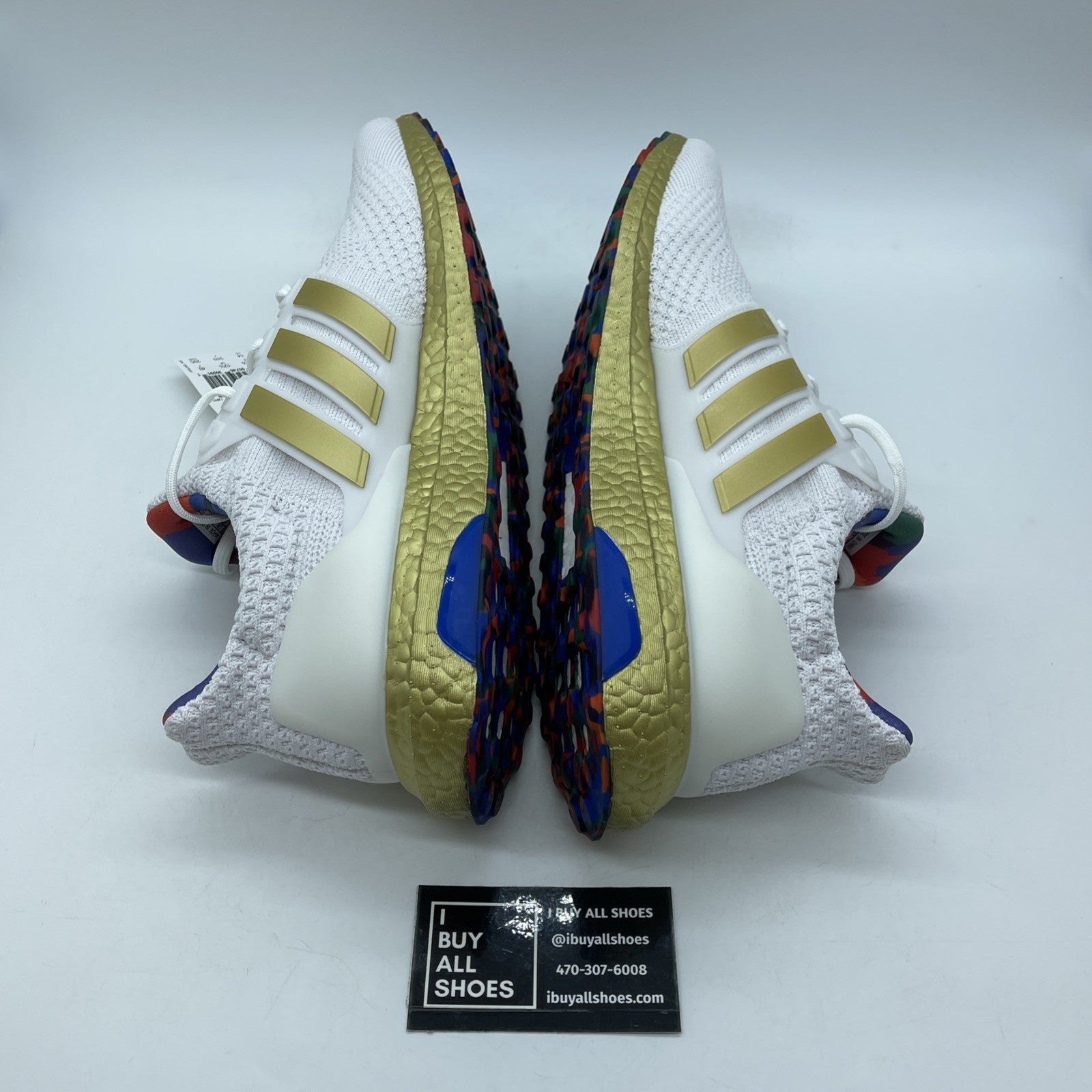 Size 14W - adidas UltraBoost 5.0 DNA Title IX White Gold Suede (HP7425)
