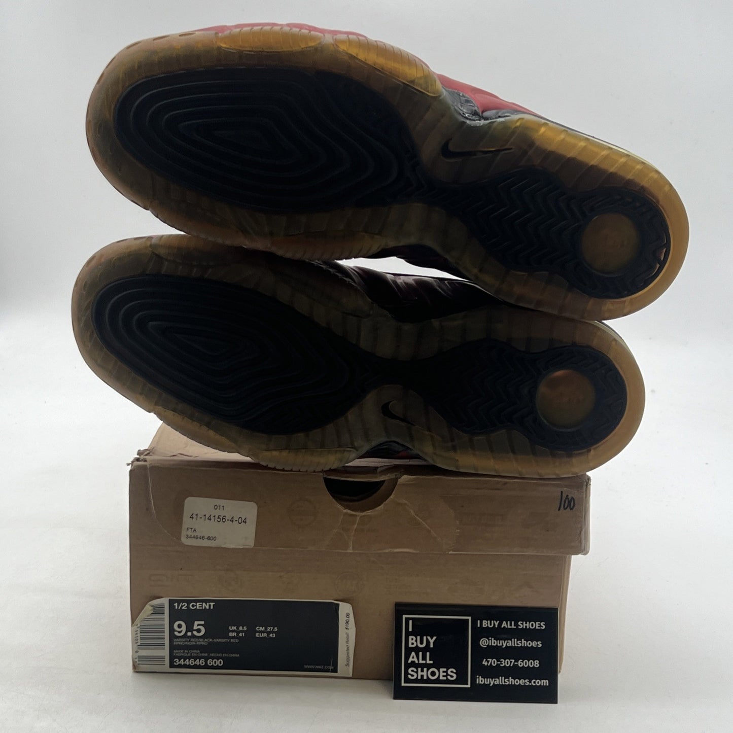 Size 9.5 - Nike 1/2 Cent Cranberry (344646-600)