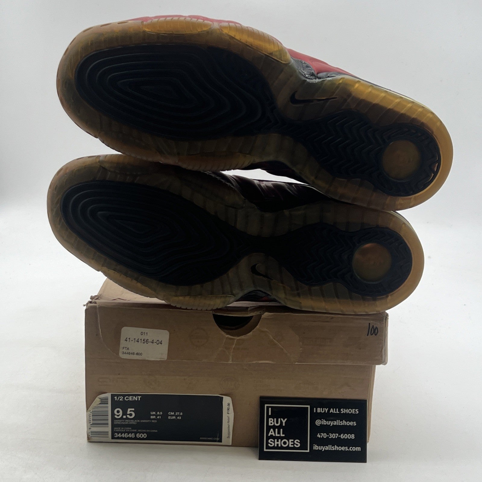 Size 9.5 - Nike 1/2 Cent Cranberry (344646-600)