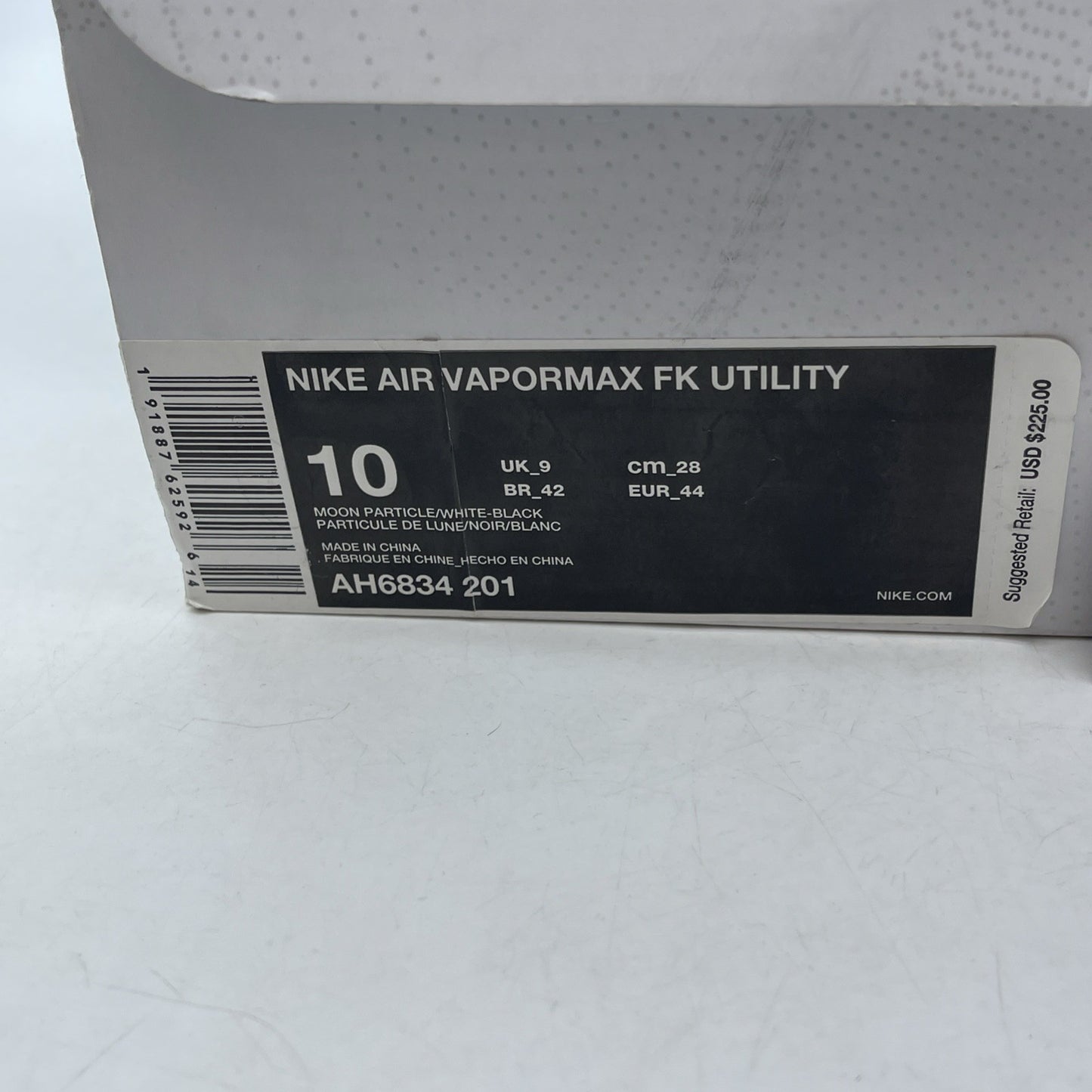 Size 10 - Nike Air VaporMax Flyknit Utility Oreo Black Silver (AH6834-201)