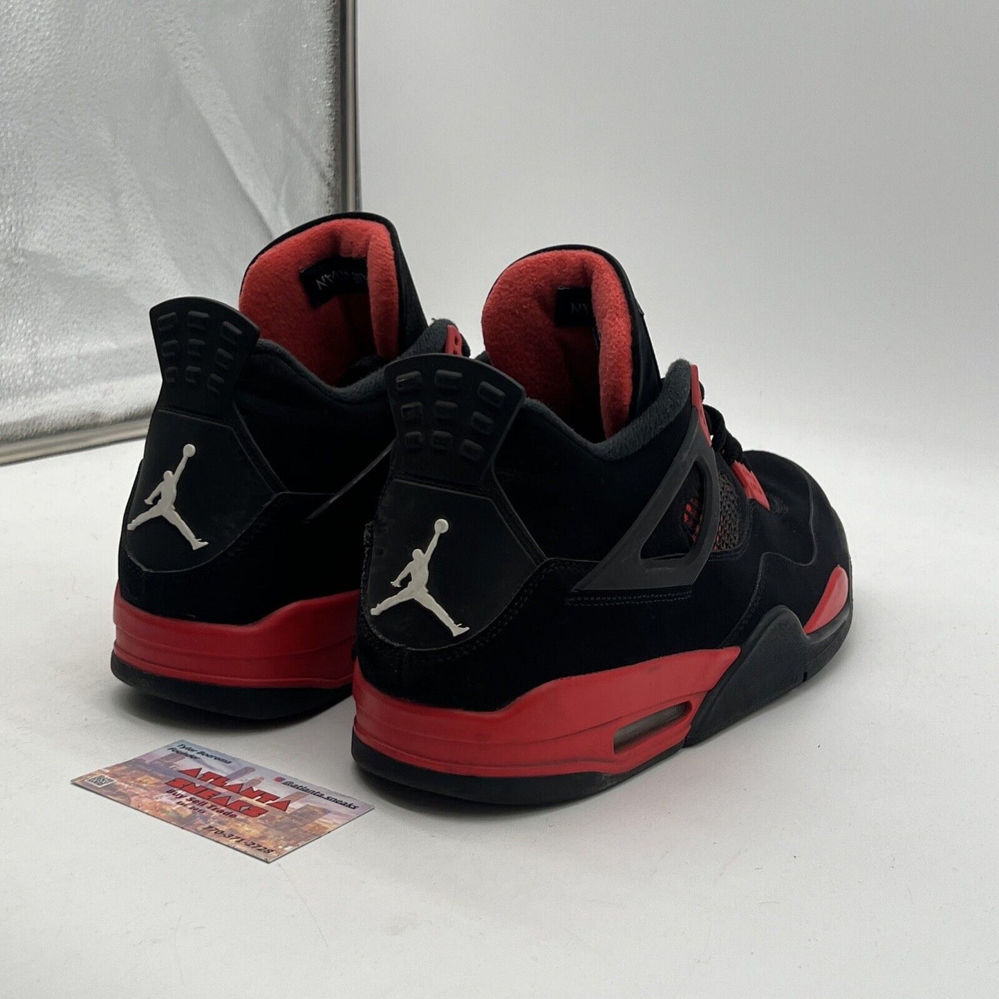 Size 13 - Jordan 4 Retro Mid Red Thunder Black Red Suede White (CT8527-016)