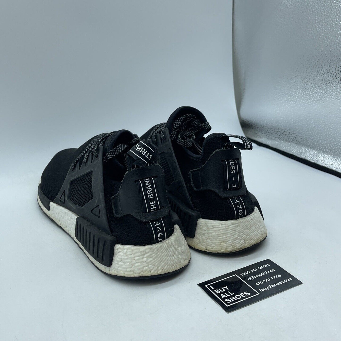 Size 13 - adidas NMD_XR1 Core Black White Suede Leather (BY3050)