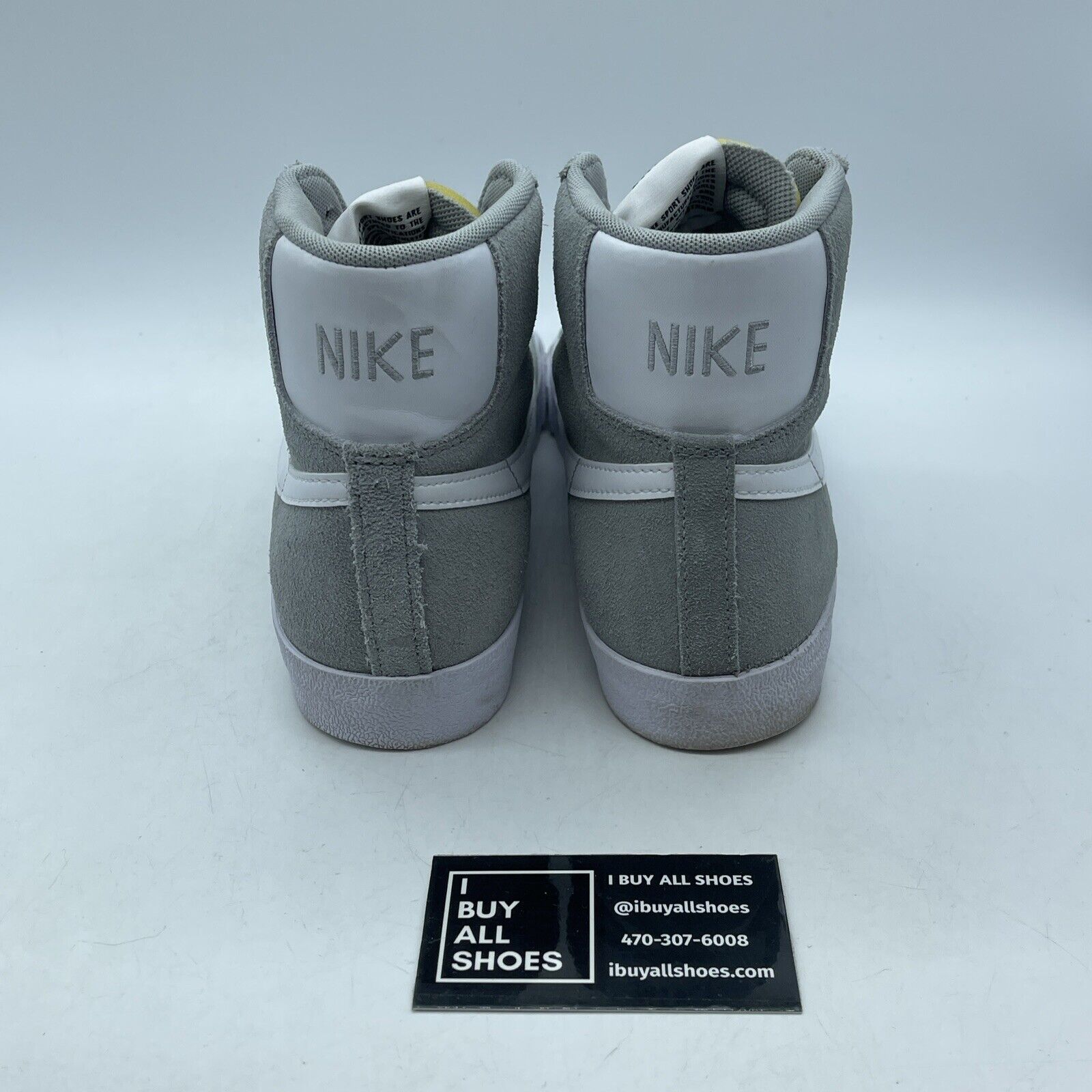 Size 8 - Nike Blazer '77 Suede Mid Light Smoke Grey White Suede (CI1172-004)