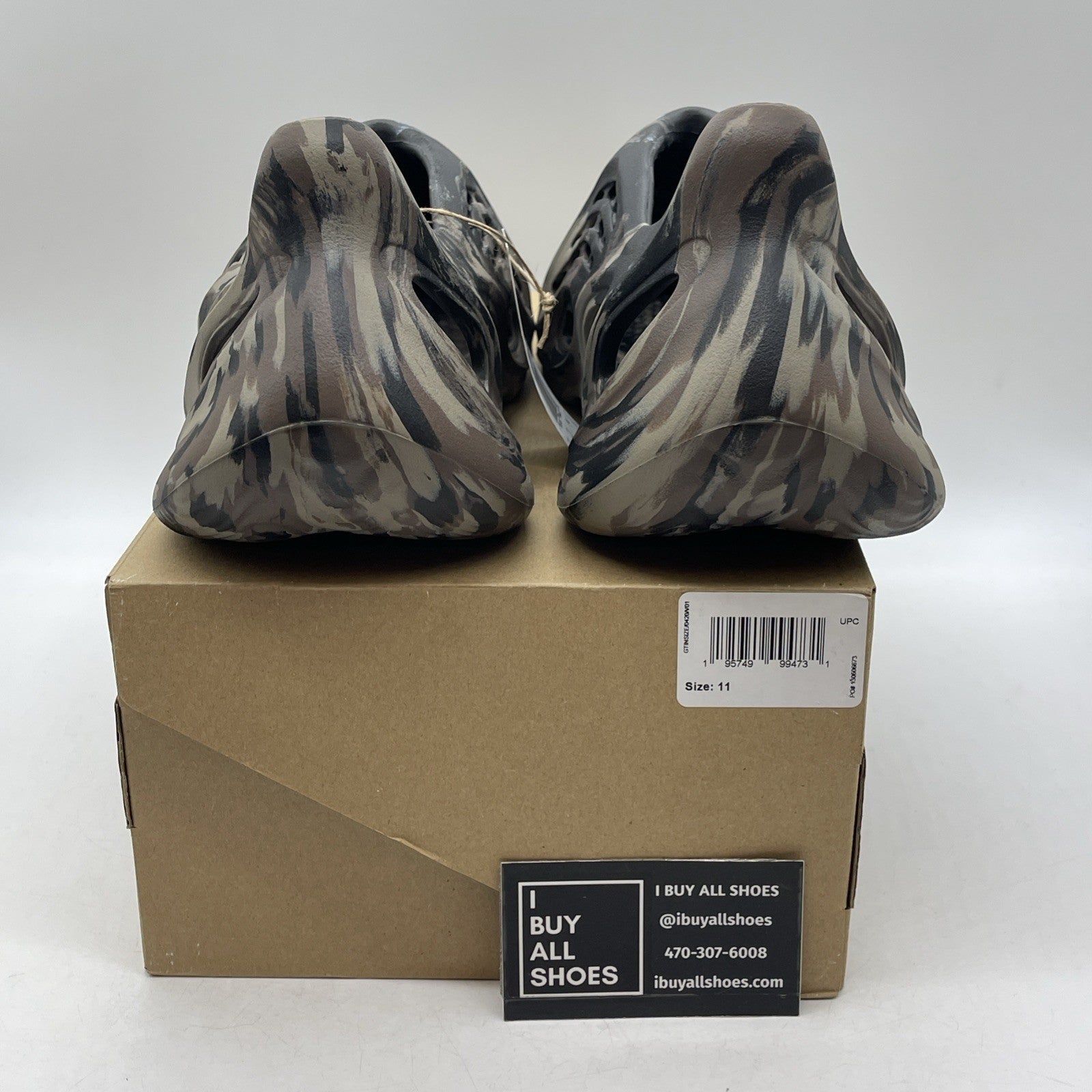 Size 11 - Foam Runner Mx Cinder Black Brown Blue Rubber (ID4126)