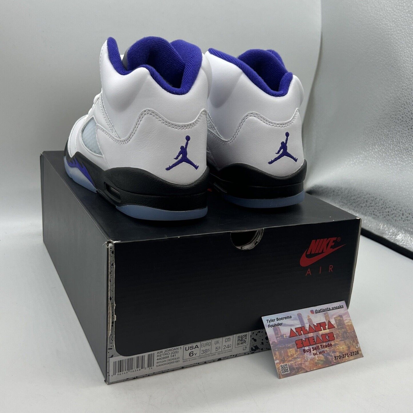 Size 7 (GS) - Jordan 5 Retro Mid Concord Brand New Og All