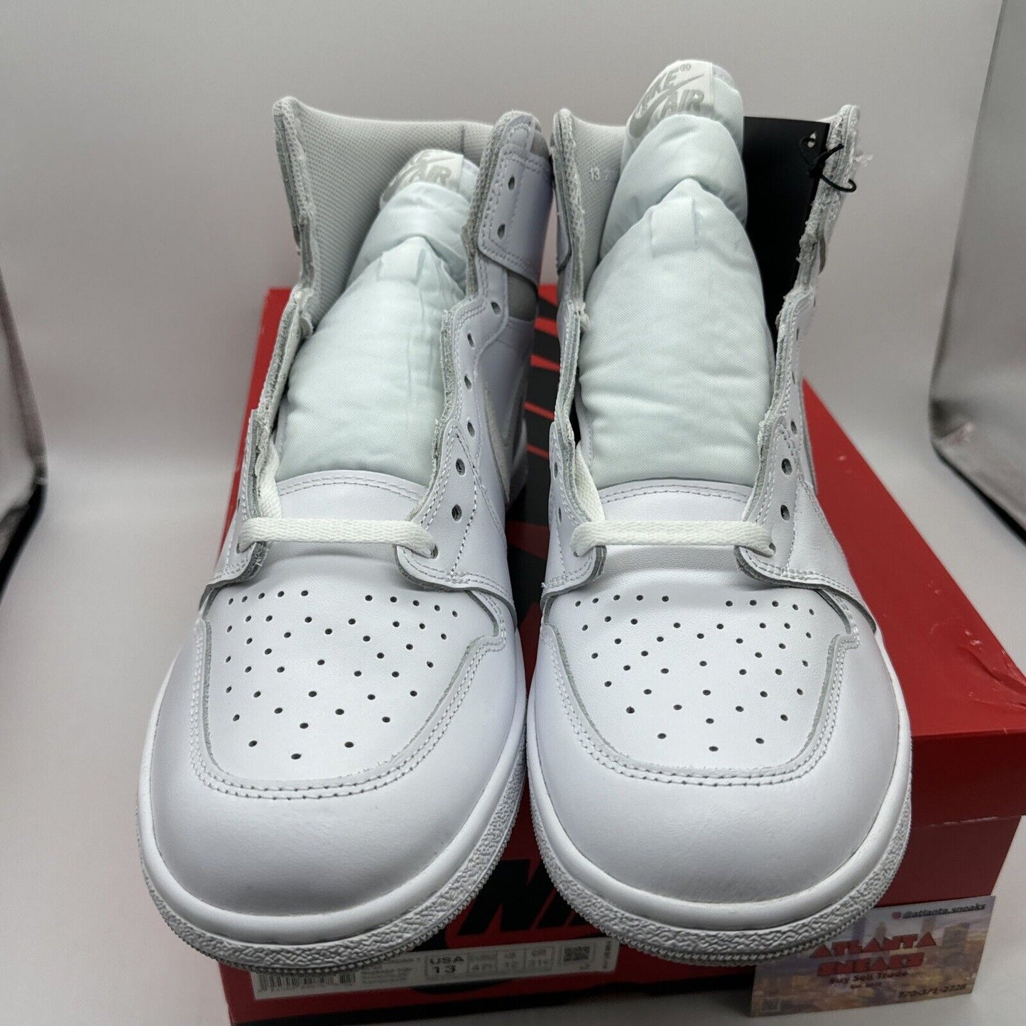 Size 13 - Jordan 1 Retro High 85 OG Neutral Gray White Thick Leather Premium Qty