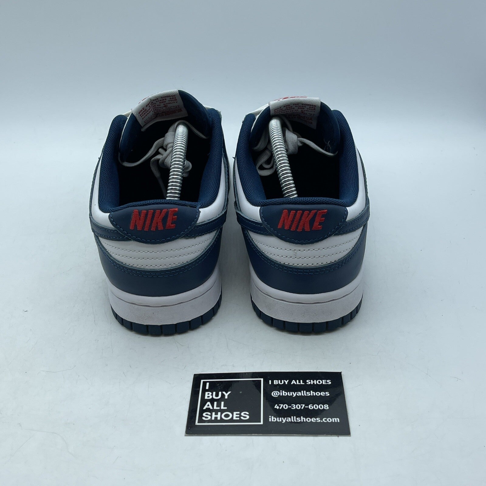Size 8.5 - Nike Dunk Low Velarian Blue White Red Leather Suede (DD1391-400)