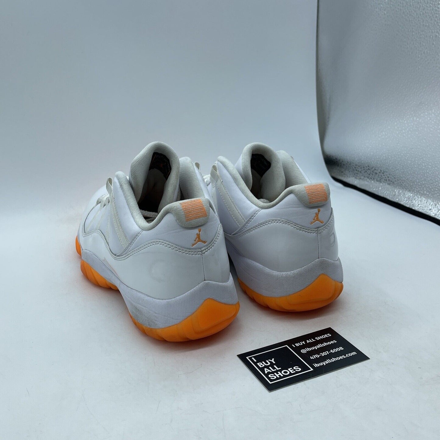Size 11.5W - Air Jordan 11 Retro Low Bright Citrus White Suede (AH7860-139)