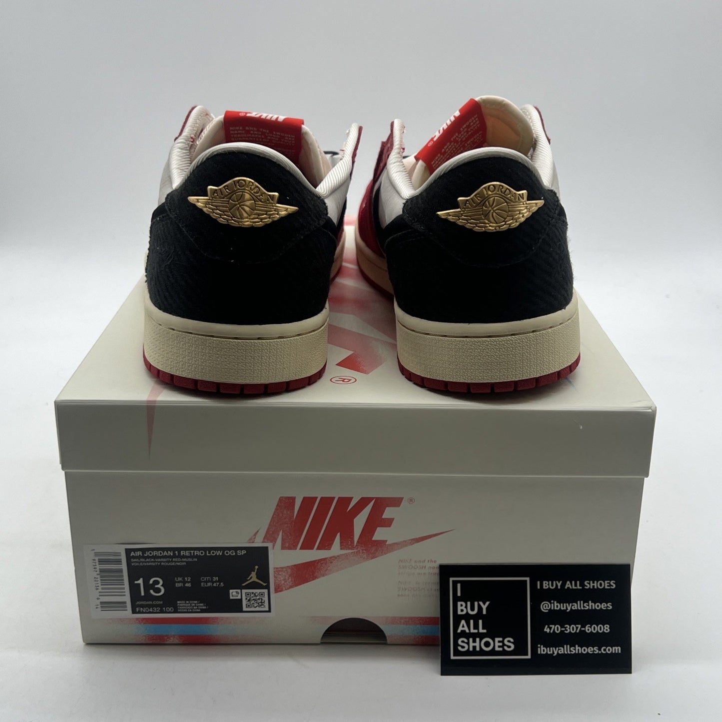 Size 13 - Trophy Room x Air Jordan 1 Retro OG SP Low Rookie Card - Away