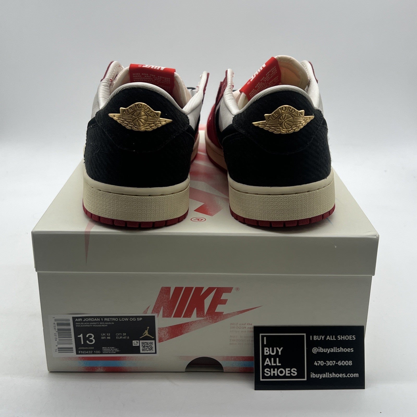 Size 13 - Trophy Room x Air Jordan 1 Retro OG SP Low Rookie Card - Away