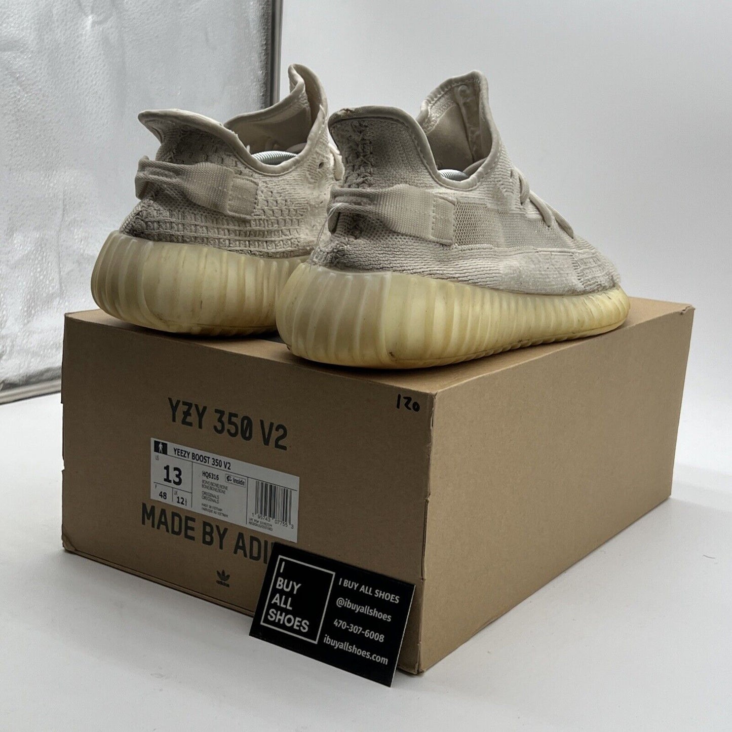 Size 13 - adidas Yeezy Boost 350 V2 Low Bone (HQ6316)