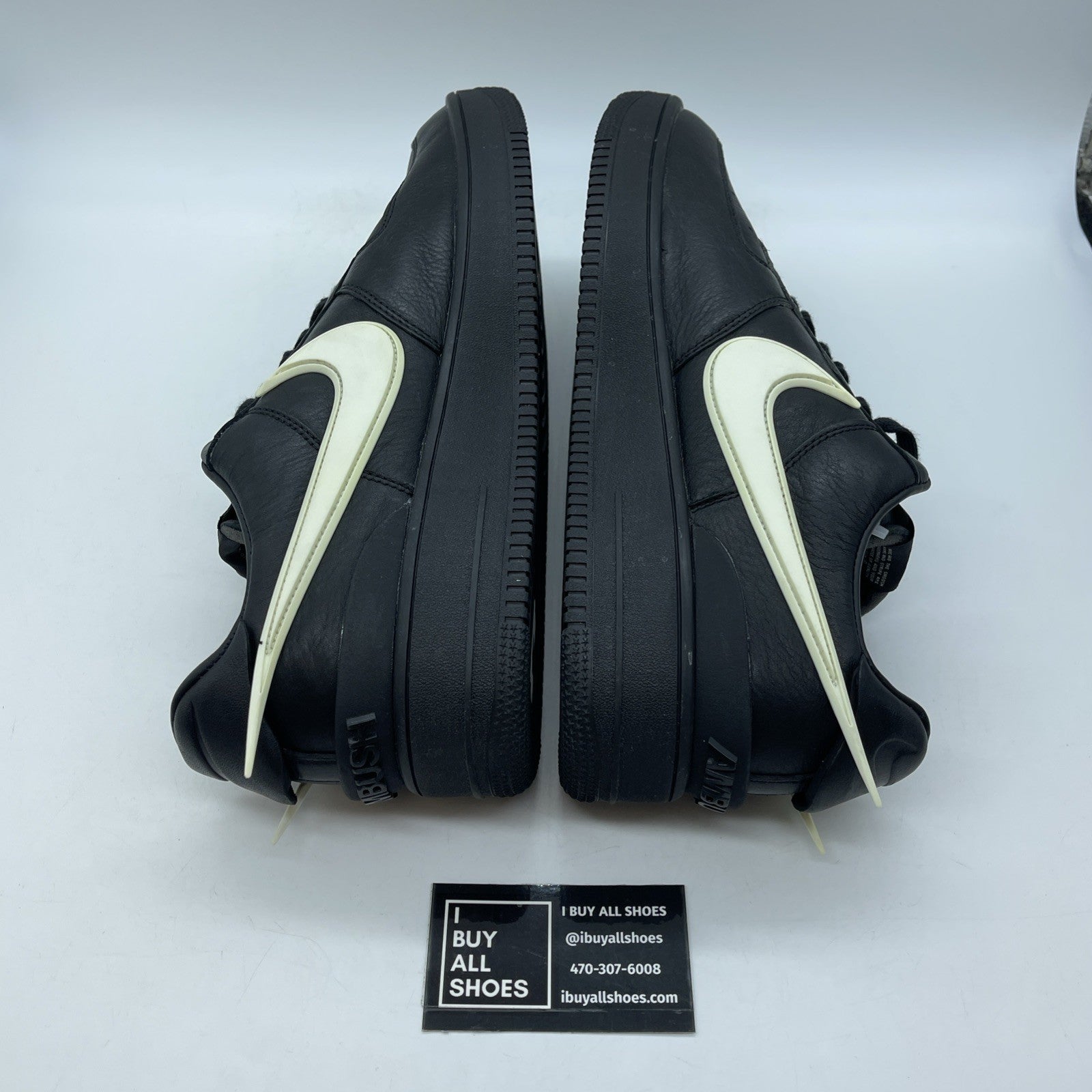 Size 13 - Nike AMBUSH x Air Force 1 Low Black White Leather (DV3464-001)