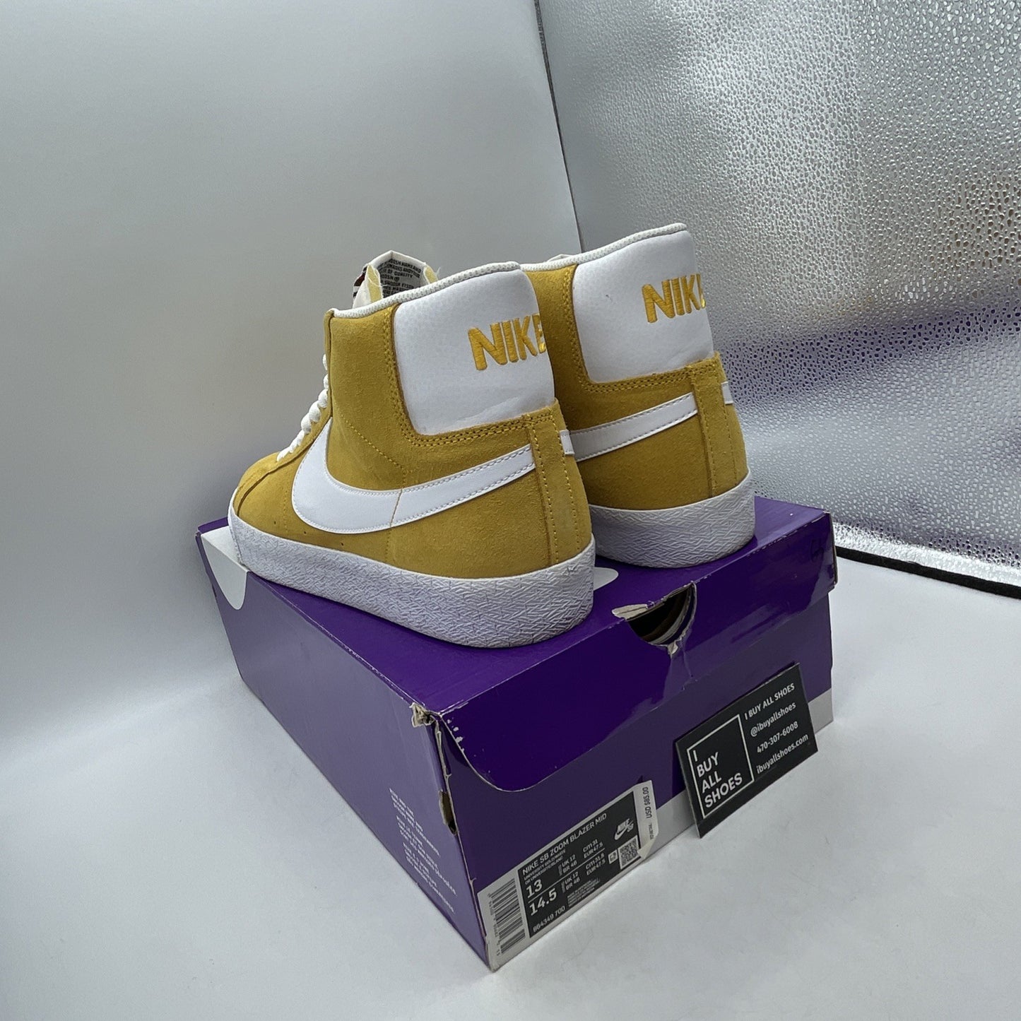 Size 13 - Nike Zoom Blazer SB Mid University Gold (864349-700)