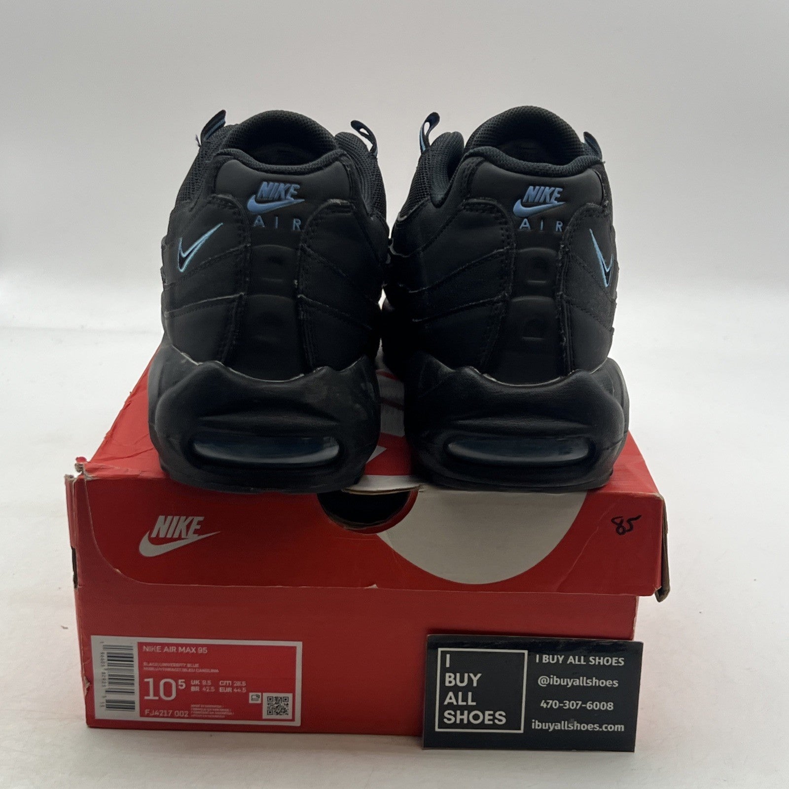 Size 10.5 - Nike Air Max 95 Black University Blue (FJ4217-002) 2023