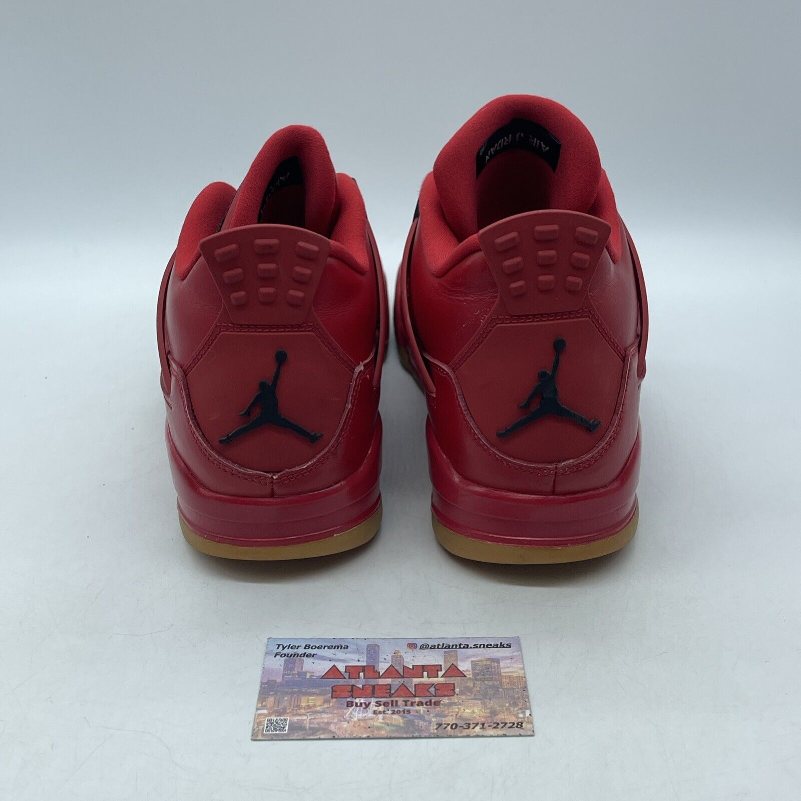 Size 10W - Air Jordan 4 Retro NRG Singles Day Red Black Leather (AV3914-600)