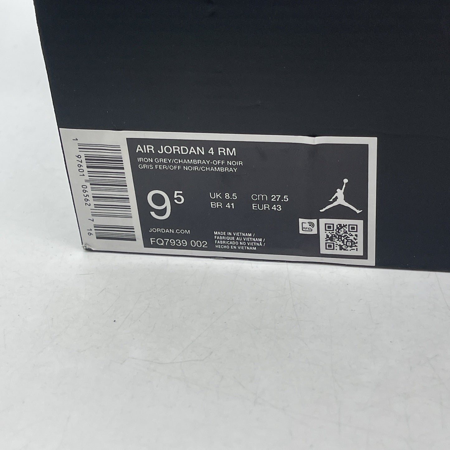 Size 9.5 - Air Jordan 4 RM Iron Grey (FQ7939-002)