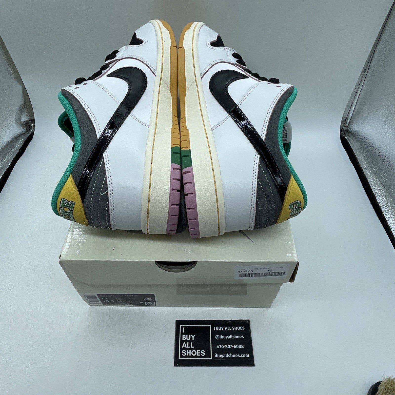 Size 12 - CSEF x Nike Dunk SB Low White Clear Emerald (HJ4132-100)